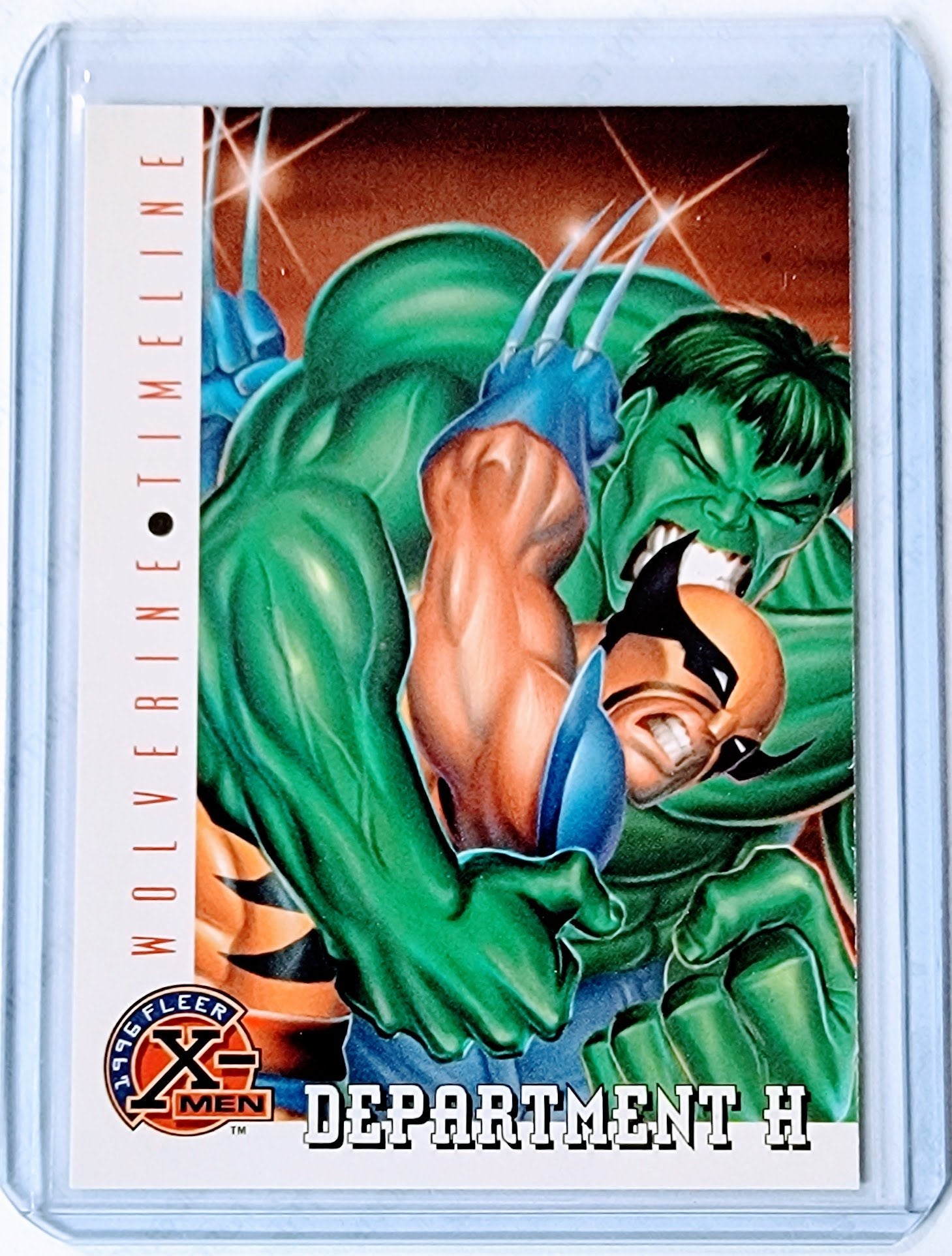 1996 Fleer X-Men Wolverine Timeline: Department H Marvel Trading Card GRB1 simple Xclusive Collectibles