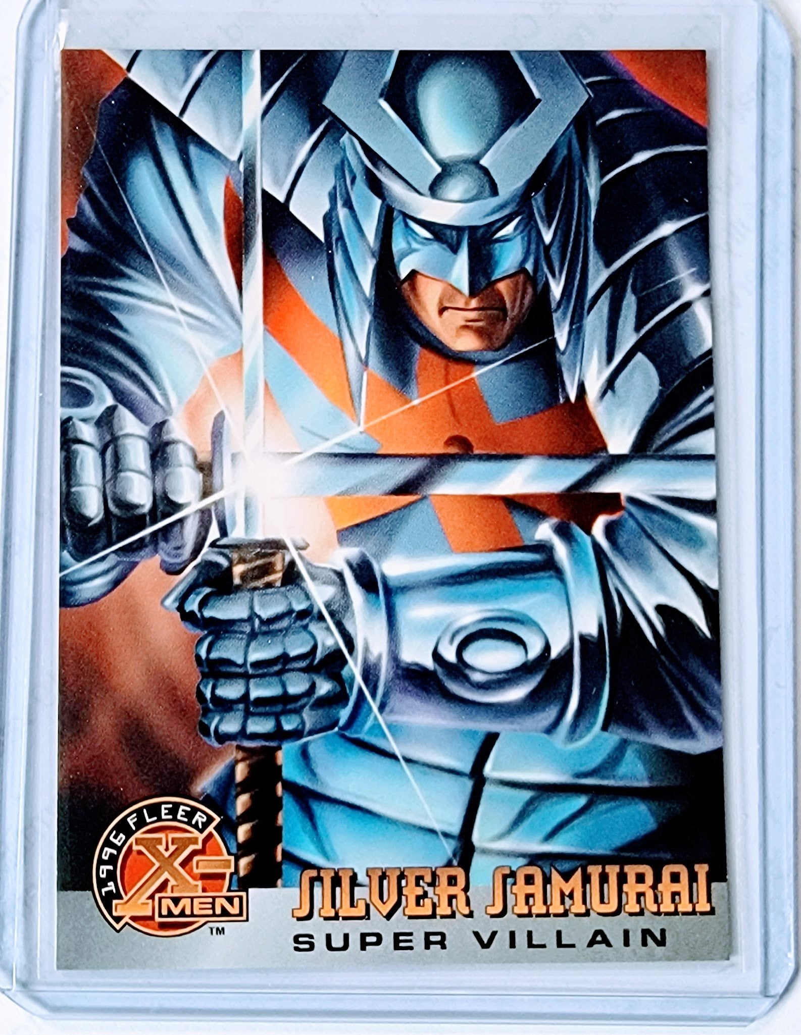 1996 Fleer X-Men Silver Samurai Super Villain Marvel Trading Card GRB1 simple Xclusive Collectibles