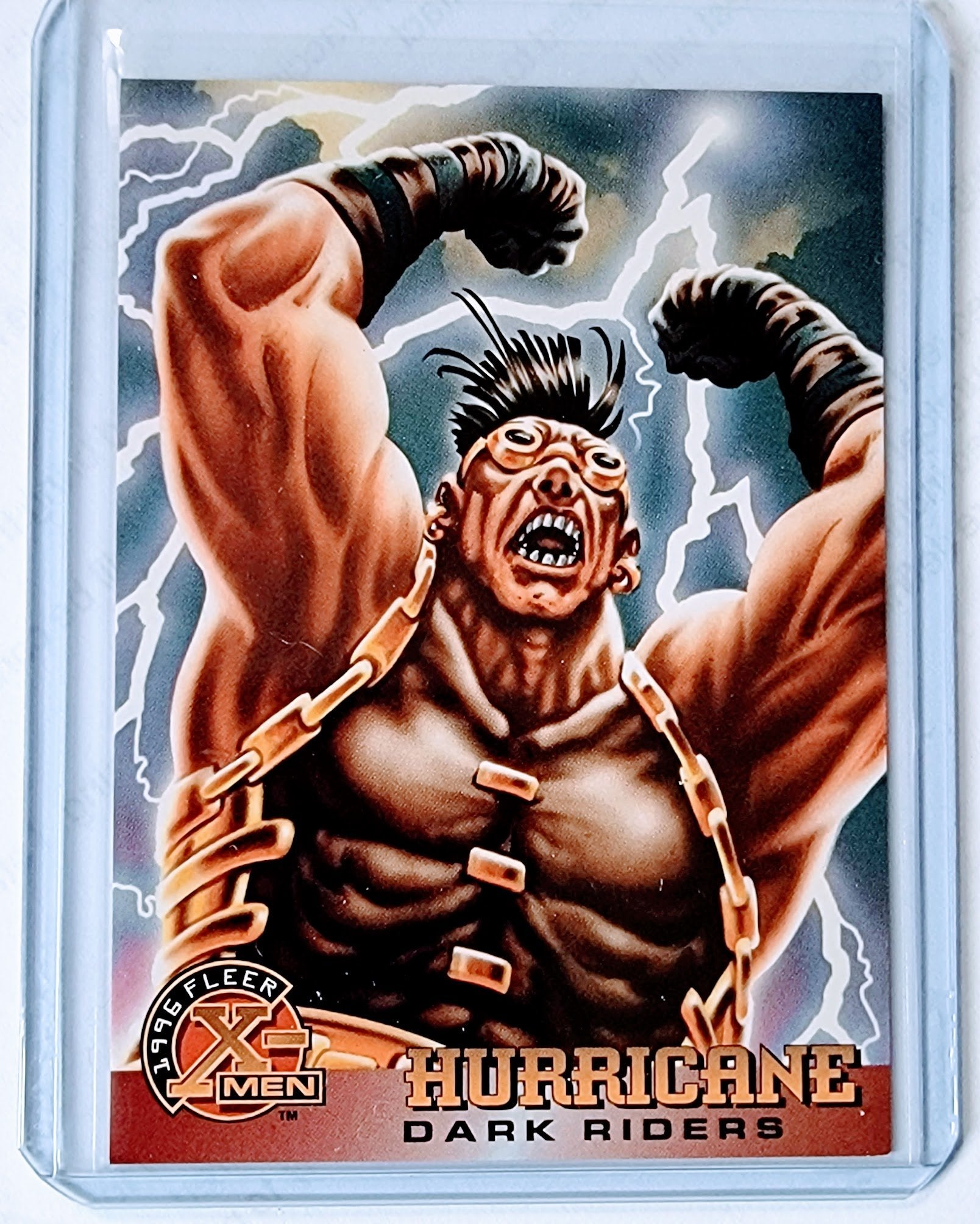 1996 Fleer X-Men Hurricane Dark Riders Marvel Trading Card GRB1 simple Xclusive Collectibles