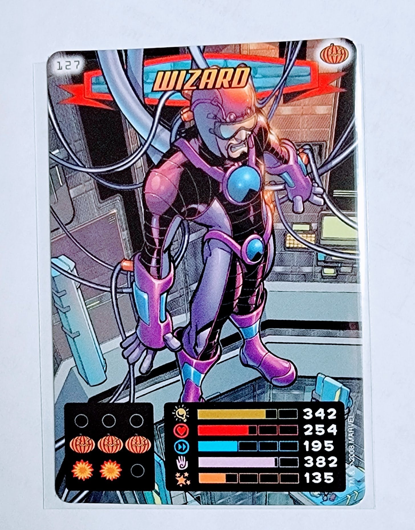 2008 Spiderman Heroes and Villains Wizard #127 Marvel Booster Trading Card UPTI simple Xclusive Collectibles
