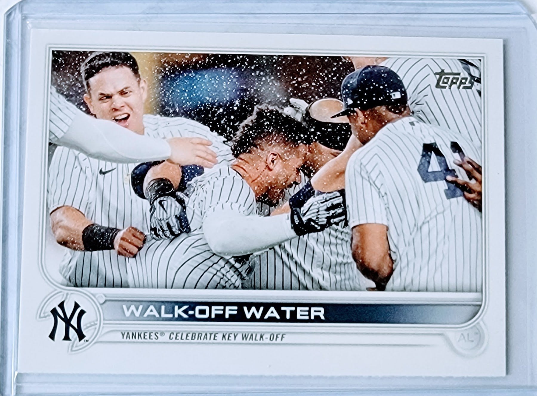 2022 Topps Walk Off Water Yankees Baseball Trading Card GRB1 simple Xclusive Collectibles
