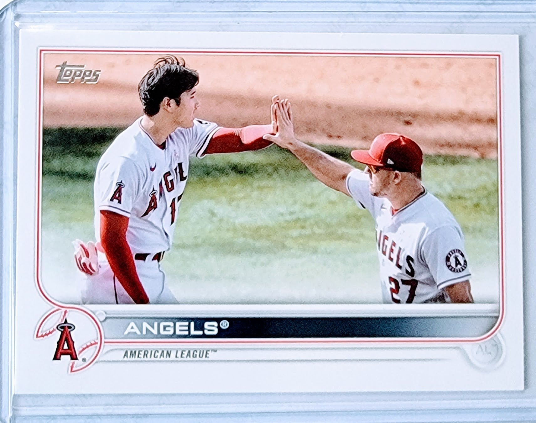 2022 Topps Angels Team Card Baseball Trading Card GRB1 simple Xclusive Collectibles
