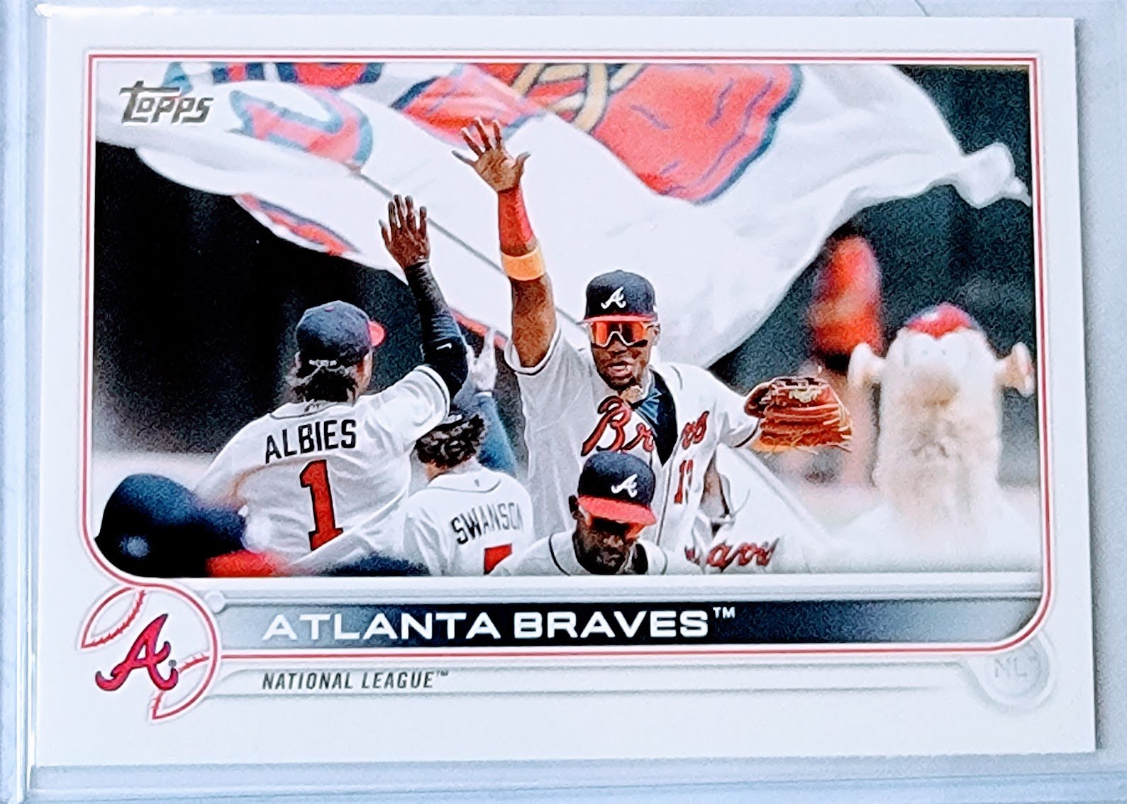 2022 Topps Atlanta Braves Team Baseball Trading Card GRB1 simple Xclusive Collectibles