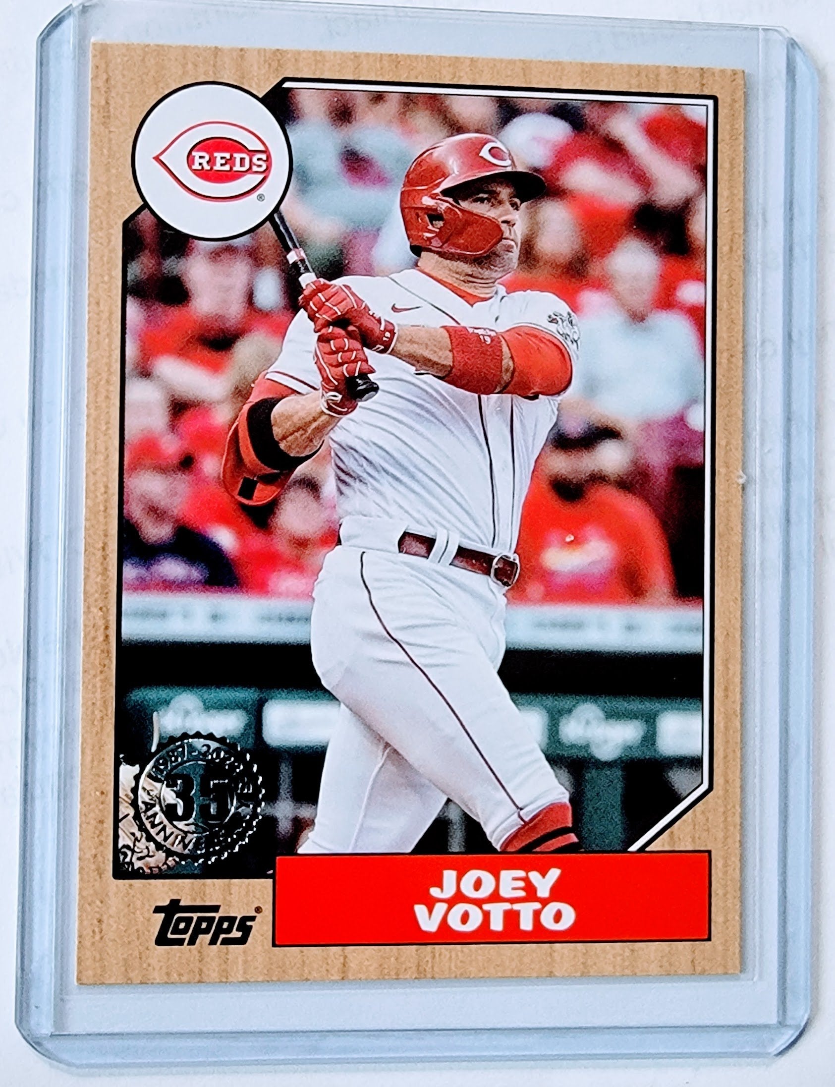 2022 Topps Joey Votto 1987 35th Anniversary Baseball Trading Card