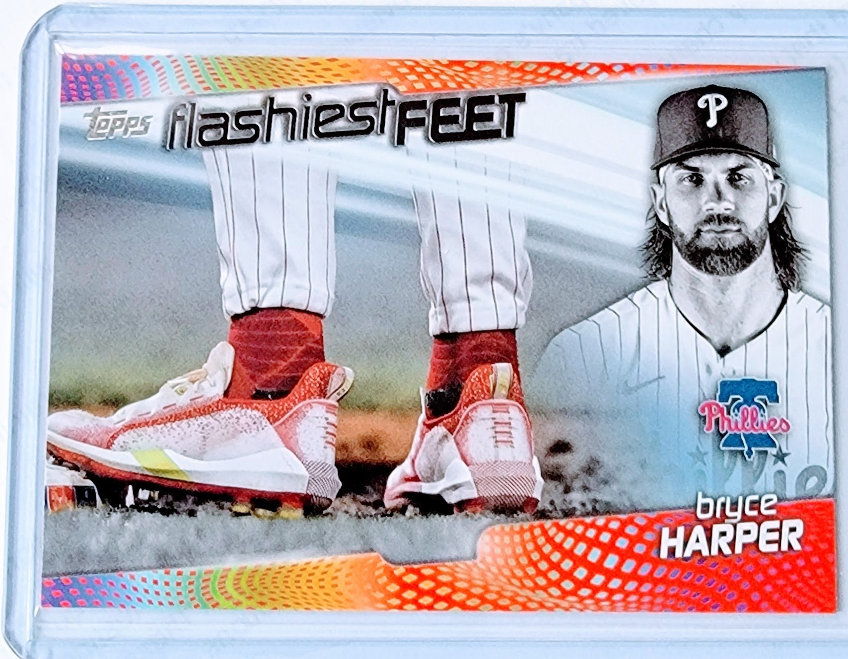 2022 Topps Bryce Harper Flashiest Feet Baseball Trading Card GRB1 simple Xclusive Collectibles