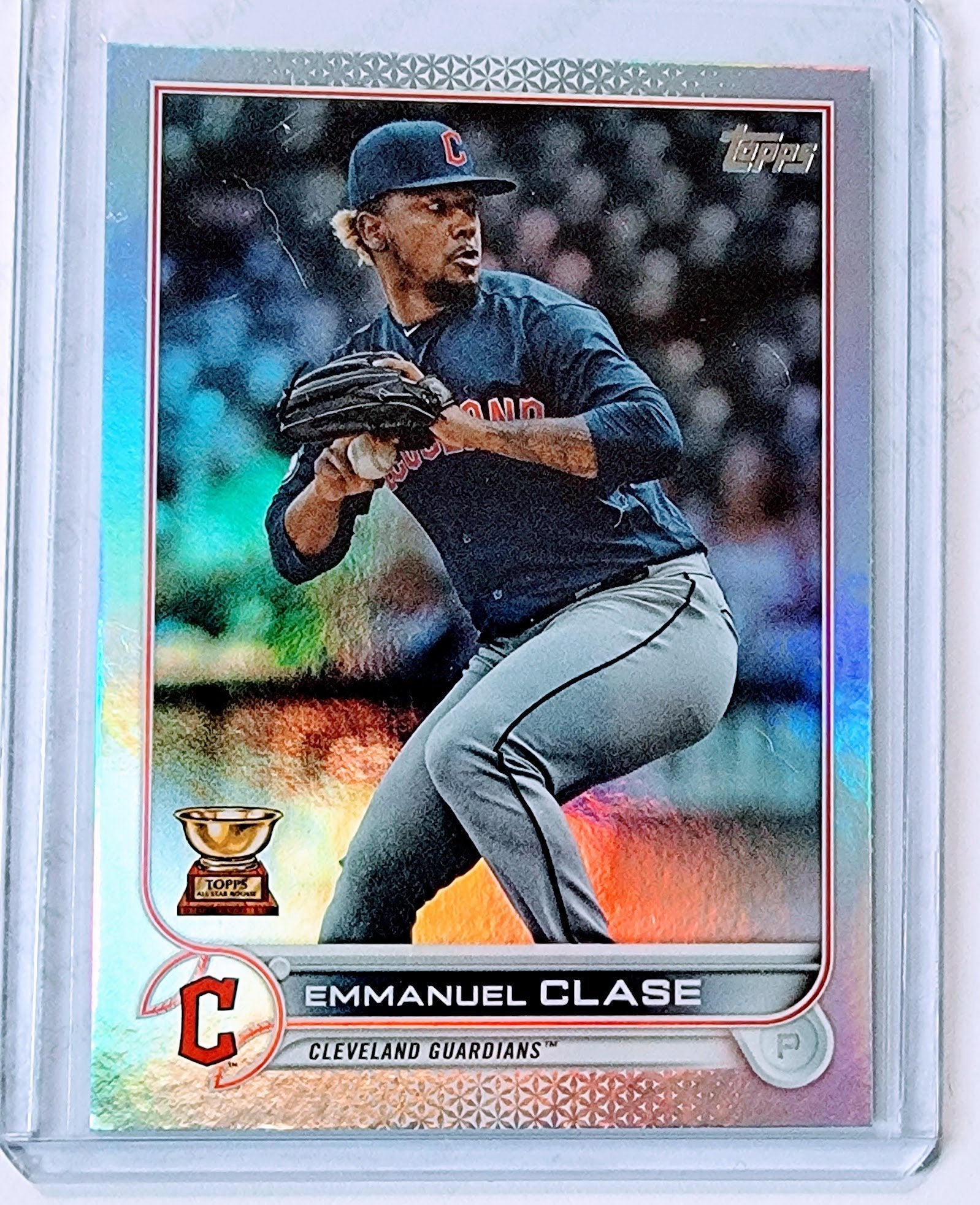 2022 Topps Emmanuel Clase All Star Rookie Cup Rainbow Foil Refractor Baseball Trading Card GRB1 simple Xclusive Collectibles