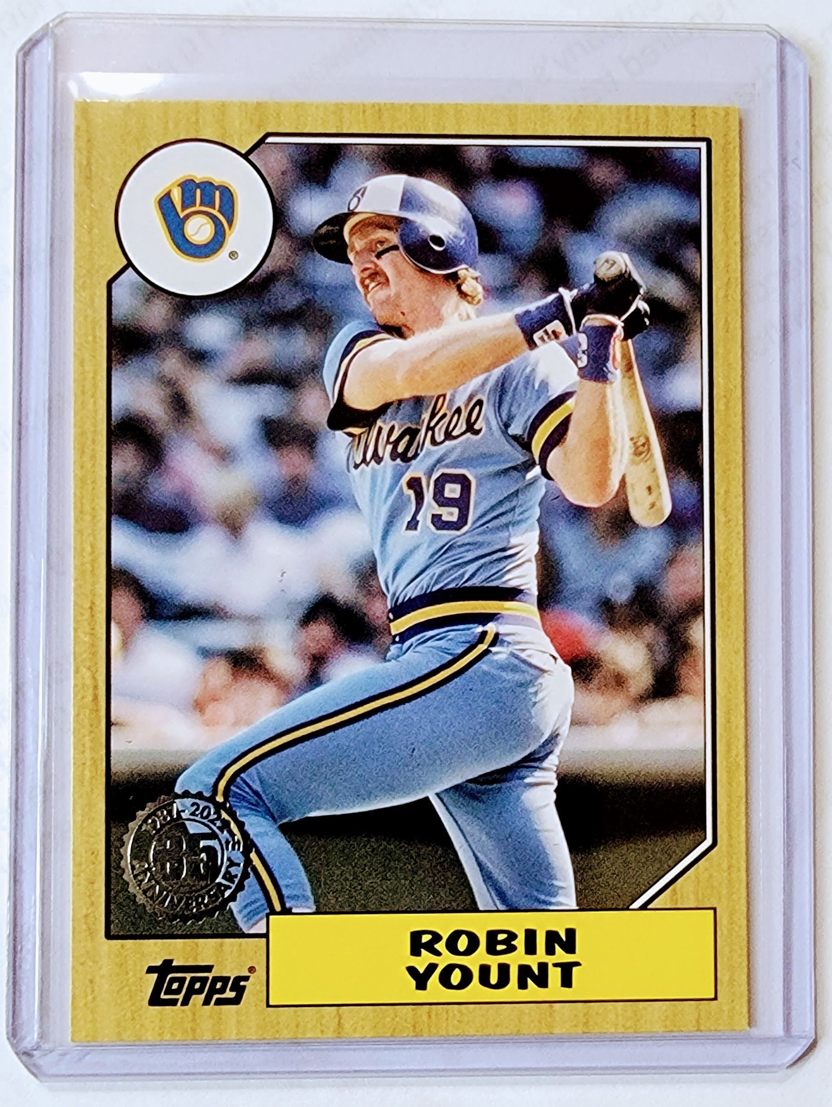 2022 Topps Series Robin Yount 35th Anniversary 1987 Baseball Trading Card GRB1 simple Xclusive Collectibles   