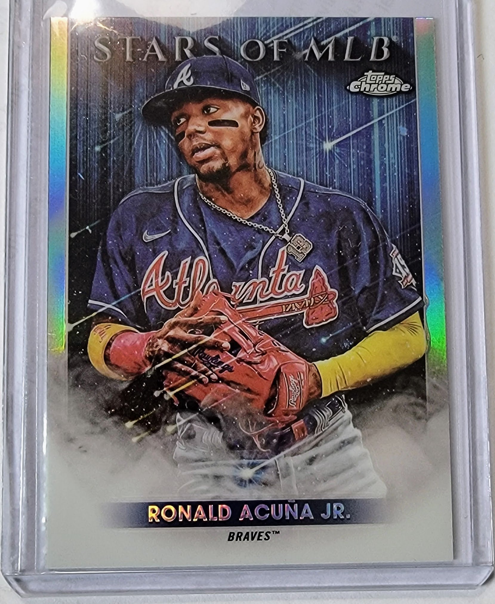 2022 Topps Ronald Acuna Jr Stars of the MLB Baseball Trading Card GRB1 simple Xclusive Collectibles