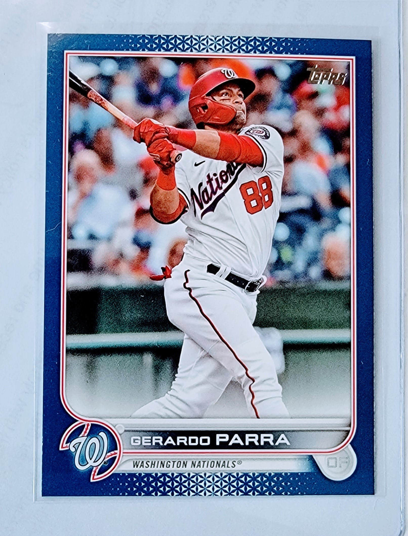 2022 Topps Gerardo Parra Blue Bordered Baseball Trading Card GRB1 simple Xclusive Collectibles