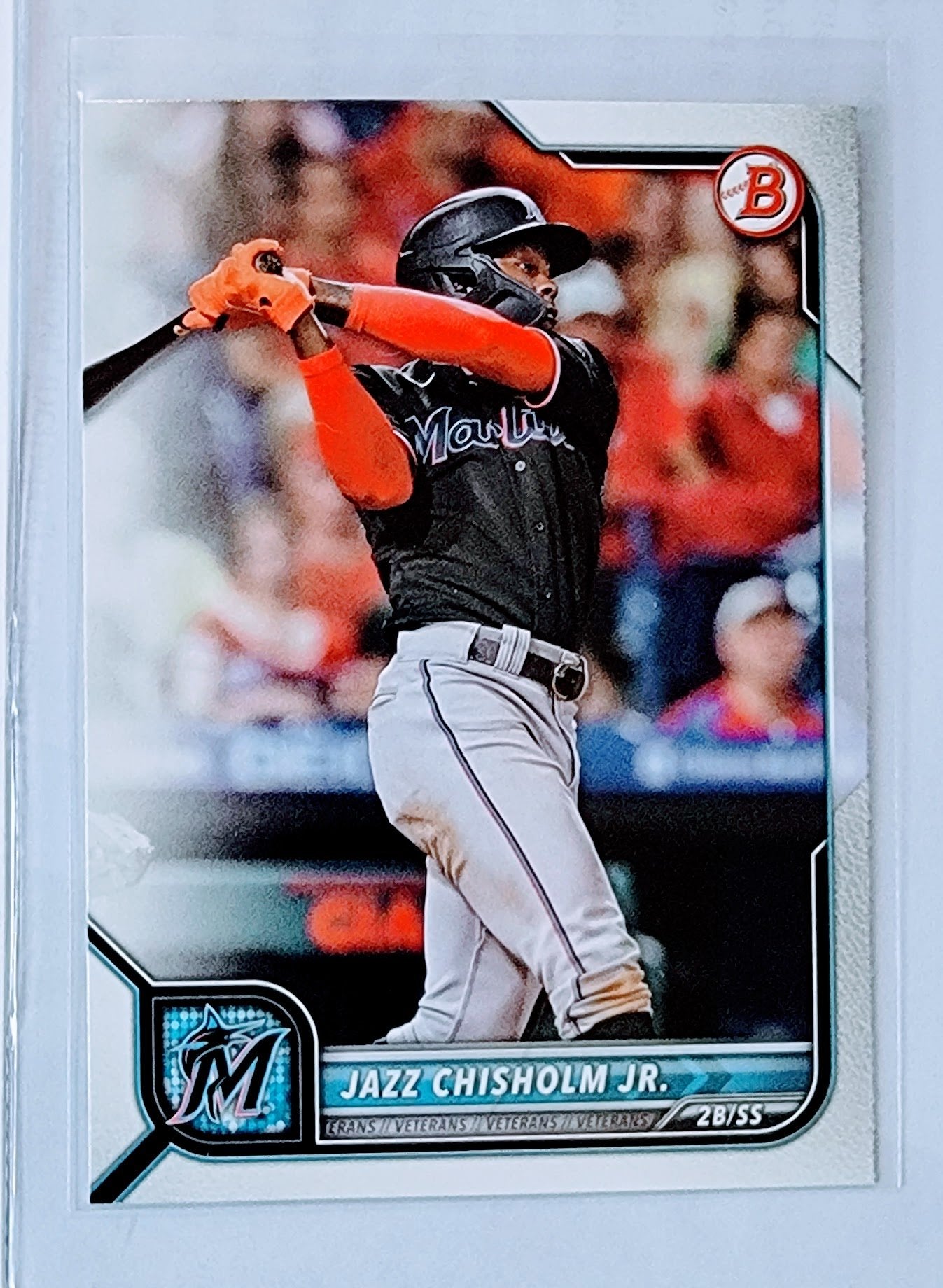 2022 Bowman Jazz Chisolm Jr Baseball Trading Card GRB1 simple Xclusive Collectibles