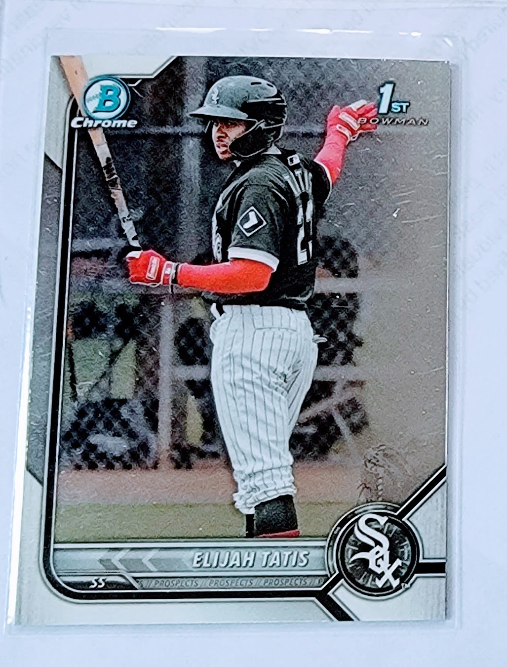 2022 Bowman Chrome Elijah Tatis 1st on Bowman White Sox Prospect Baseball Trading Card GRB1 simple Xclusive Collectibles