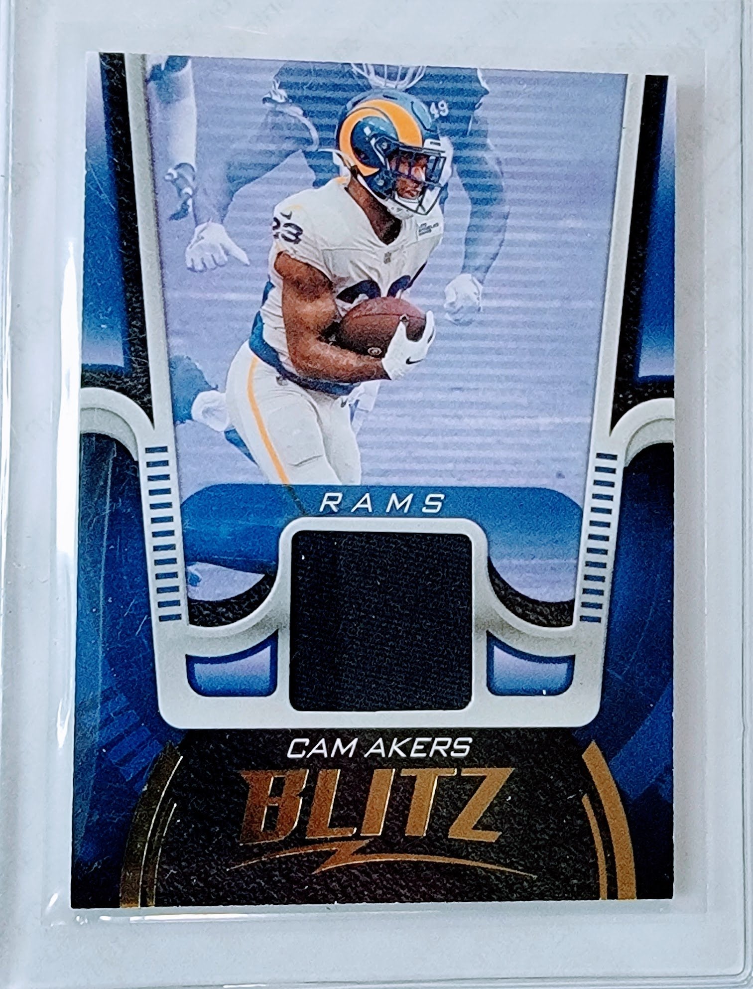 2021 Panini Playbook BLITZ Cam Akers Relic Patch Football Trading Card GRB1 simple Xclusive Collectibles