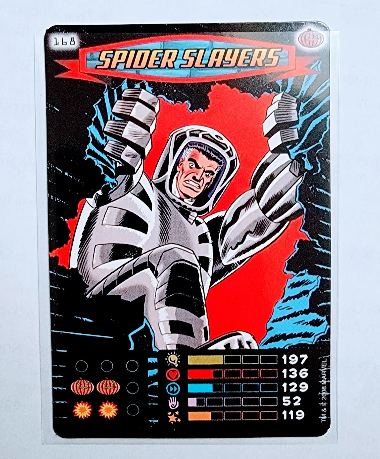 2008 Spiderman Heroes and Villains Spider Slayers #168 Marvel Booster Trading Card UPTI simple Xclusive Collectibles