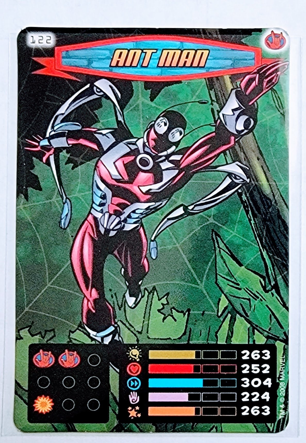 2008 Spiderman Heroes and Villains Ant Man #122 Marvel Booster Trading Card UPTI simple Xclusive Collectibles
