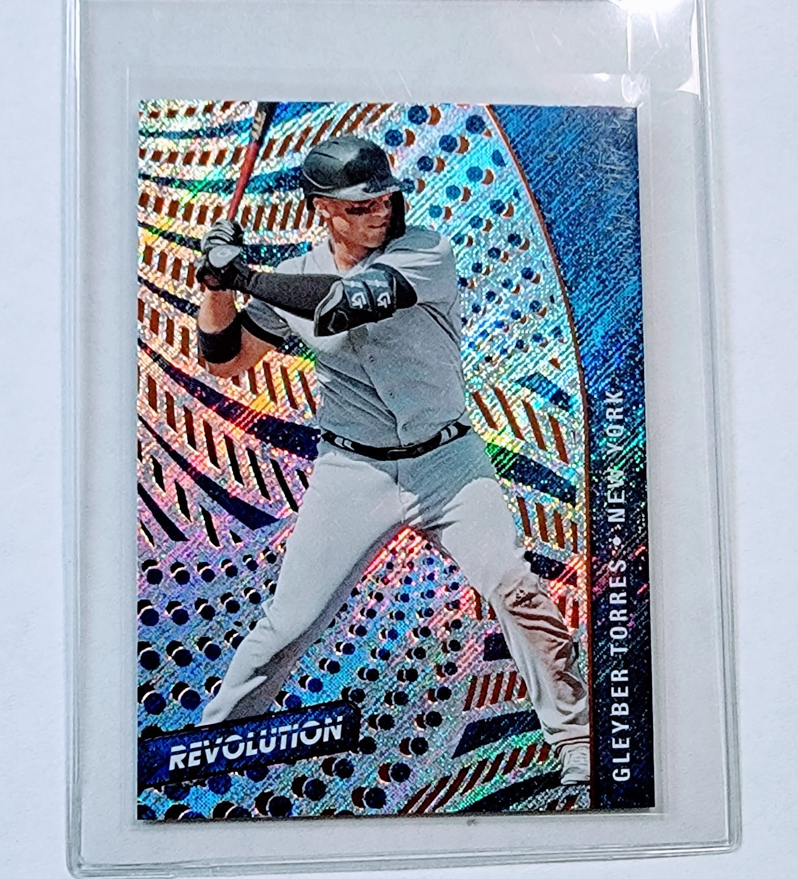 2021 Panini Chronicles Gleyber Torres Revolution Refractor Baseball Card AVM1 simple Xclusive Collectibles