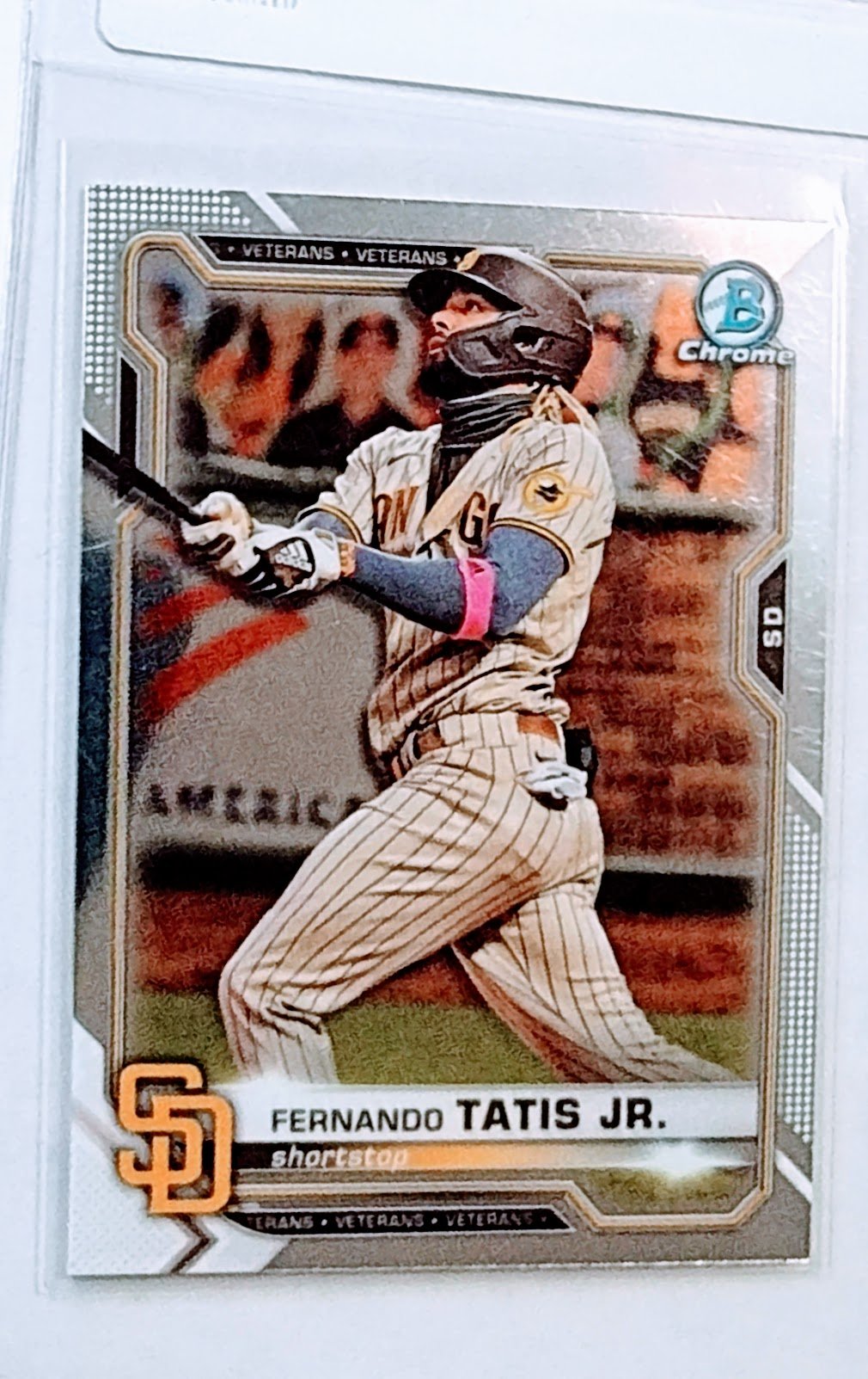 2021 Bowman Chrome Fernando Tatis Jr Veterans Baseball Card AVM1 simple Xclusive Collectibles   