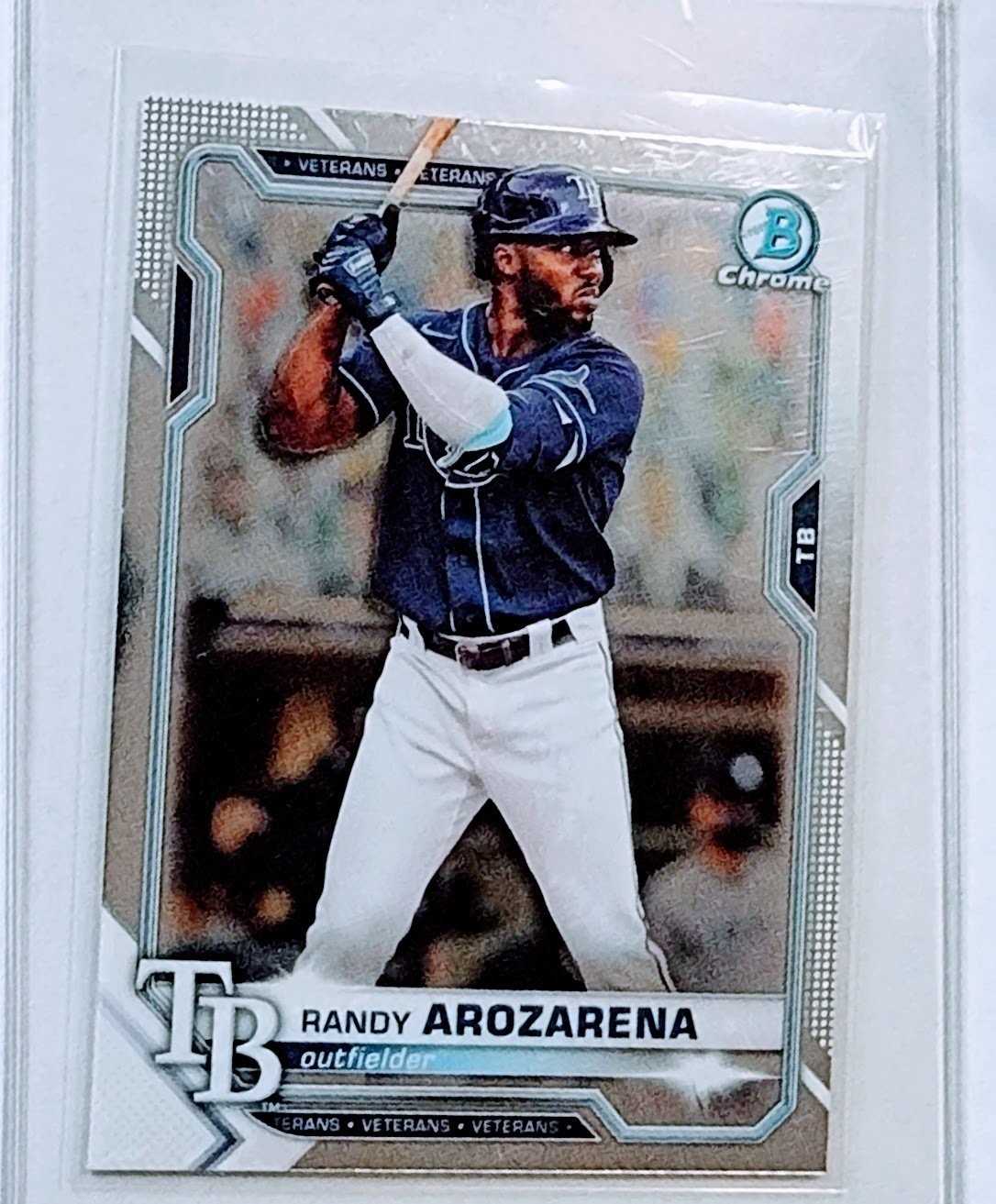 2021 Bowman Chrome Randy Arozerena Veterans Baseball Card AVM1 simple Xclusive Collectibles