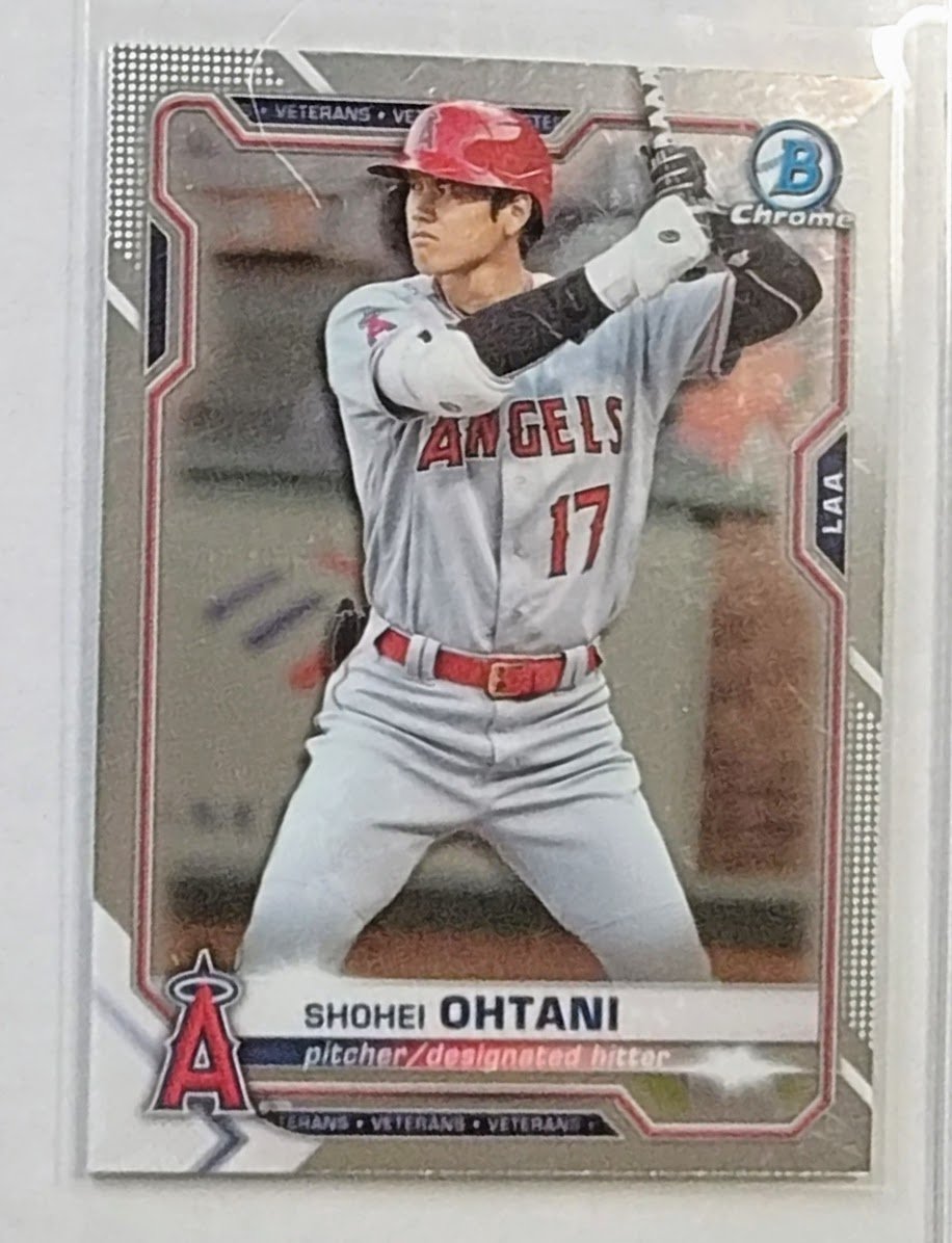 2021 Bowman Chrome Shohei Ohtani Veterans Baseball Card AVM1 simple Xclusive Collectibles
