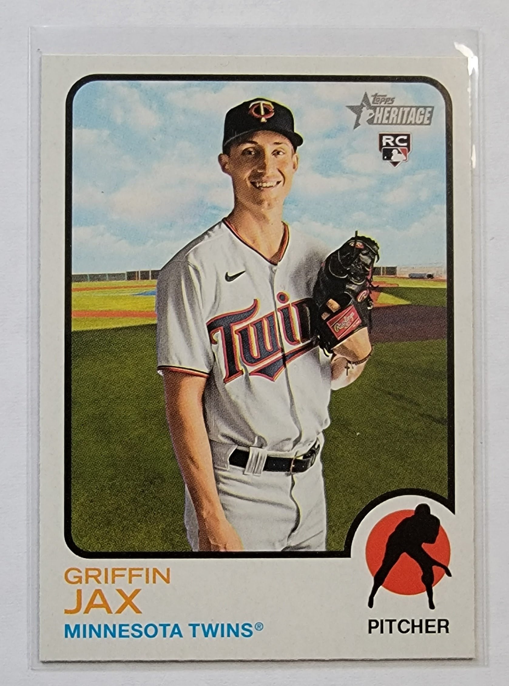 2022 Topps Heritage Griffin Jax Rookie RC Baseball Card AVM1 simple Xclusive Collectibles
