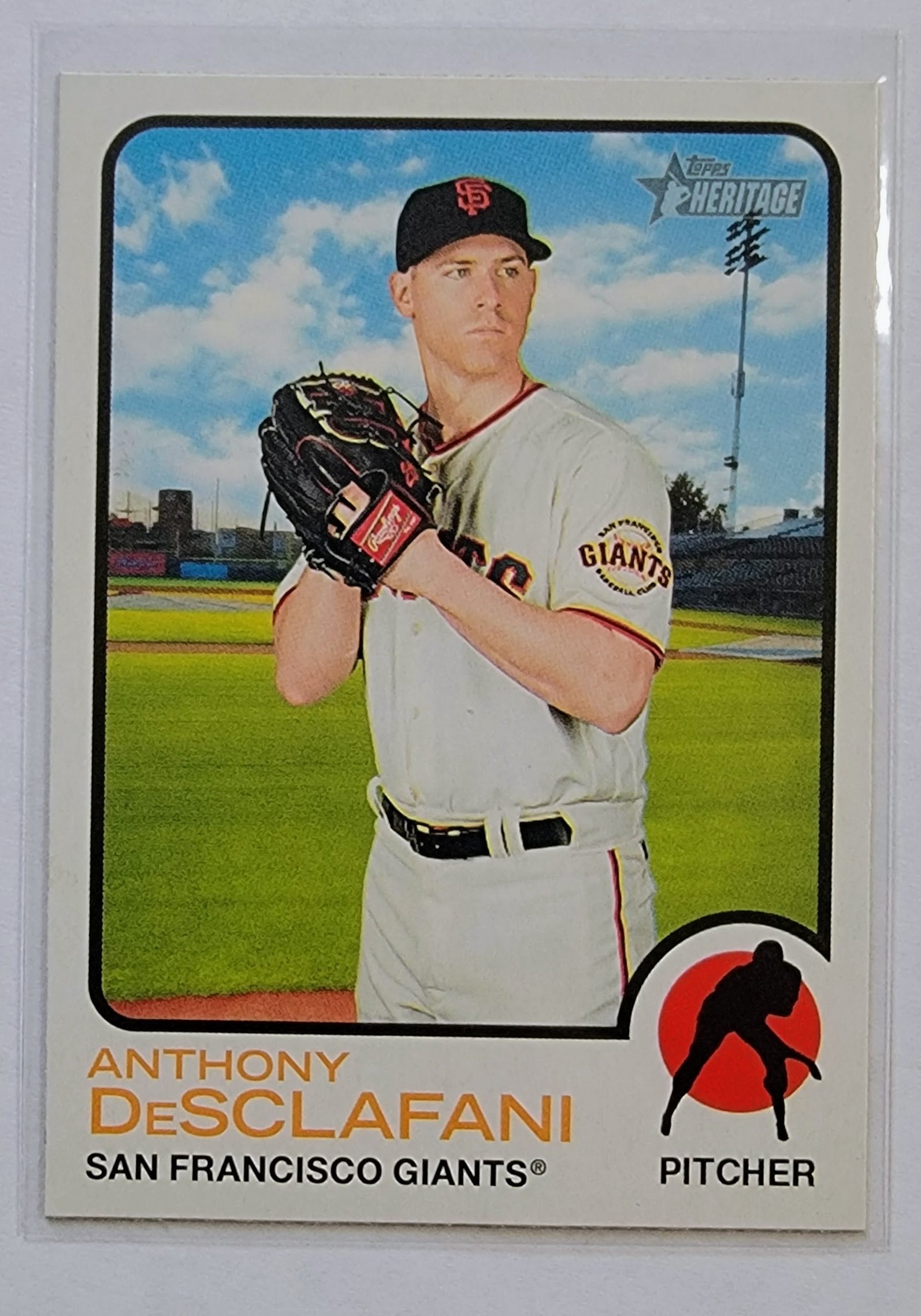 2022 Topps Heritage Anthony DeSclafani Baseball Card AVM1 simple Xclusive Collectibles