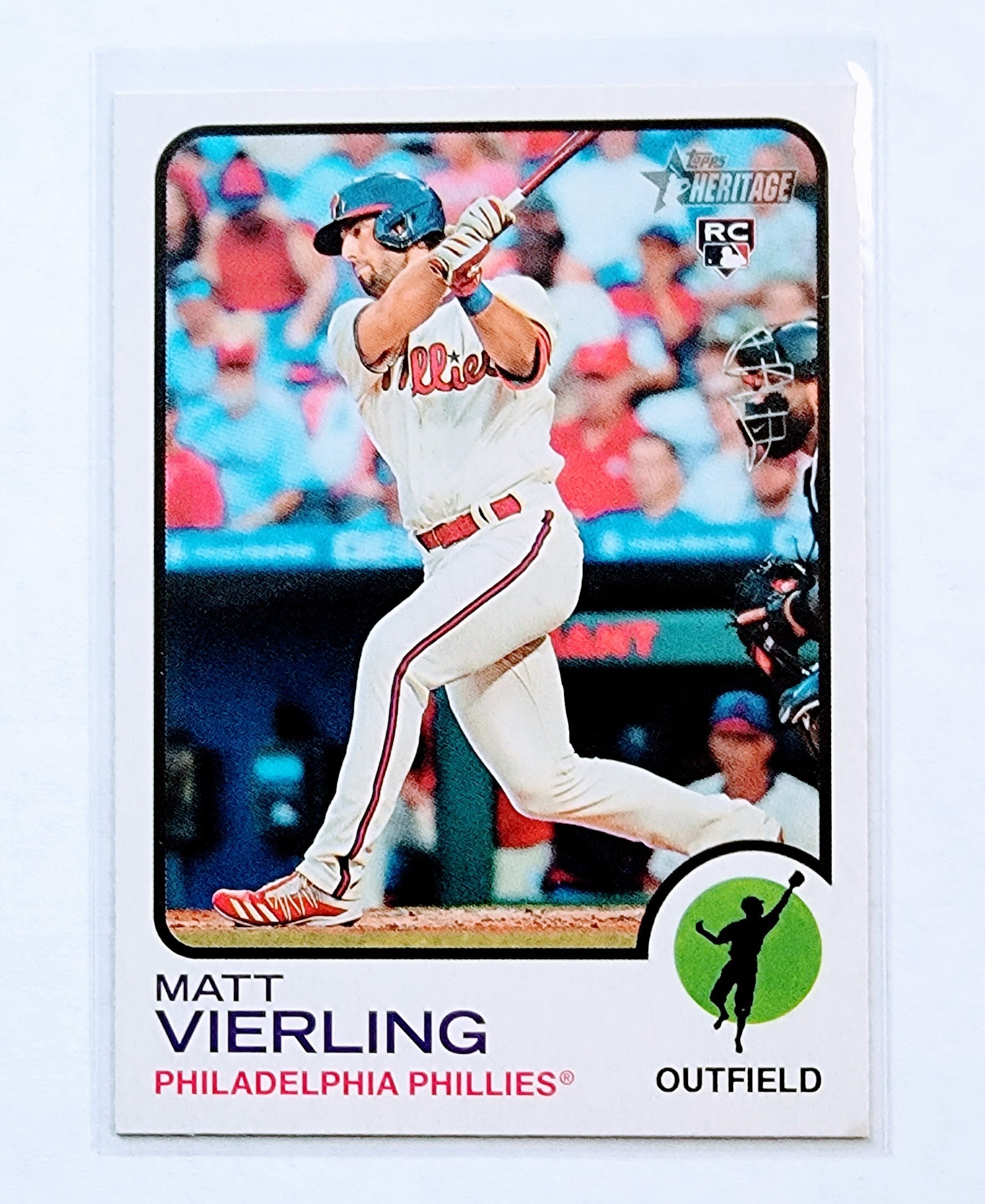 2022 Topps Heritage Matt Vierling Rookie Baseball Card AVM1 simple Xclusive Collectibles