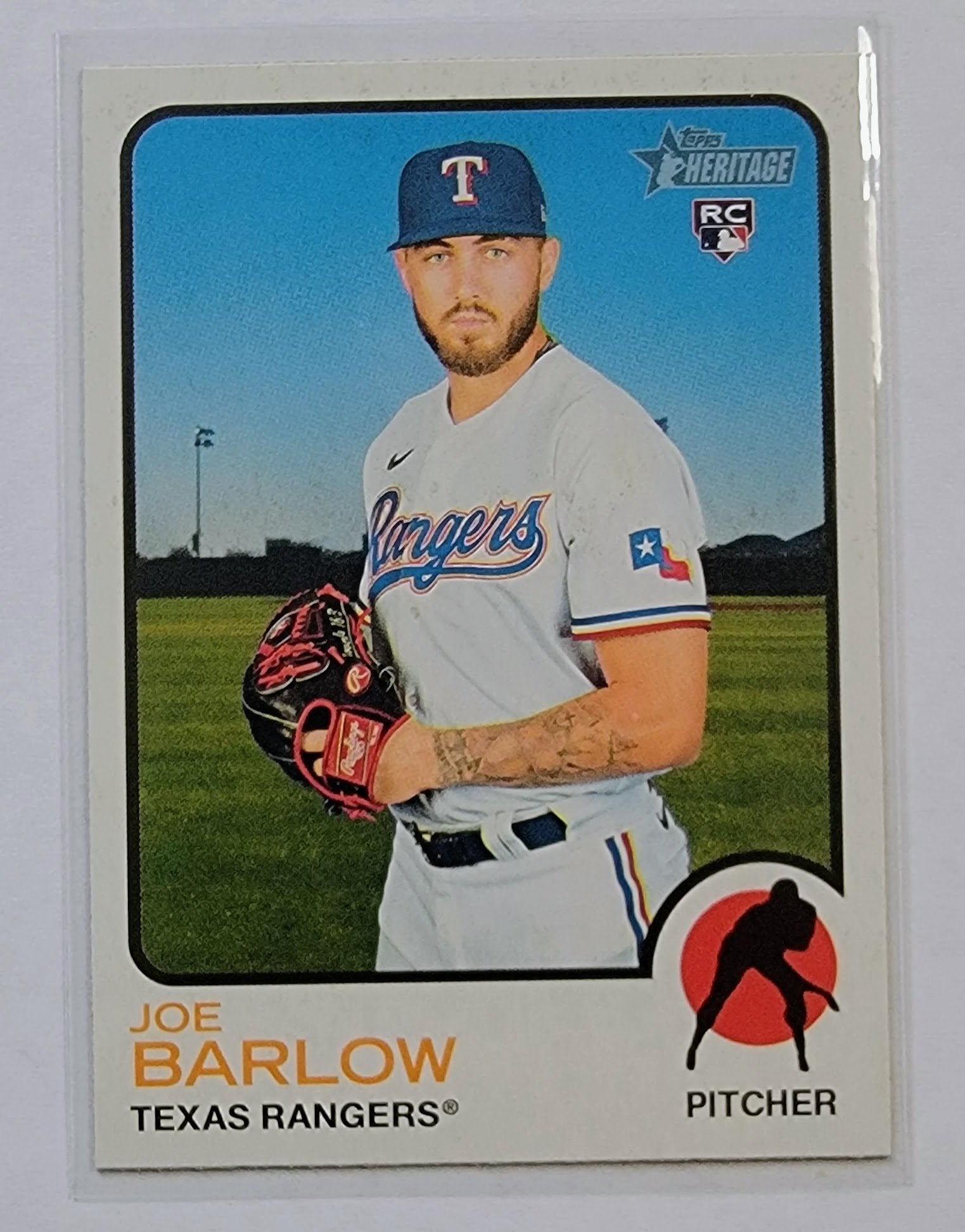 2022 Topps Heritage Joe Barlow Rookie RC Baseball Card AVM1 simple Xclusive Collectibles
