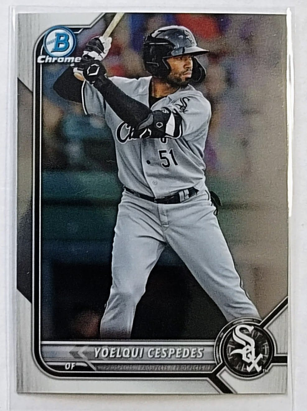 2022 Bowman Chrome Yoelqui Cespedes Mega Box Baseball Card AVM1 simple Xclusive Collectibles