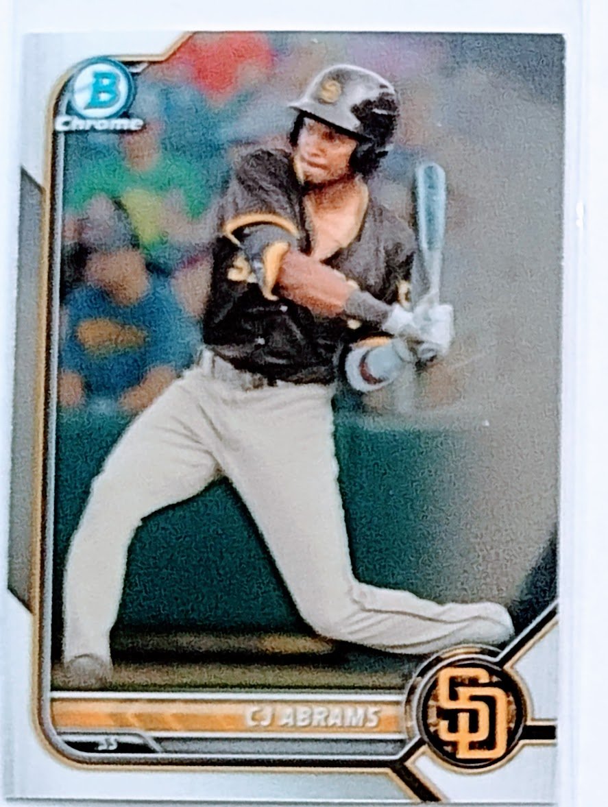 2022 Bowman Chrome CJ Abrams Mega Box Baseball Card AVM1 simple Xclusive Collectibles
