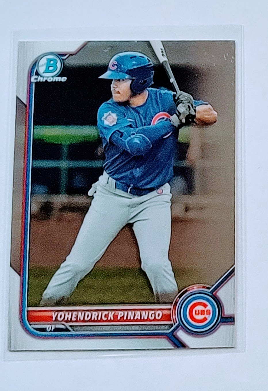 2022 Bowman Chrome Yohendrik Pinango Mega Box Baseball Card AVM1 simple Xclusive Collectibles
