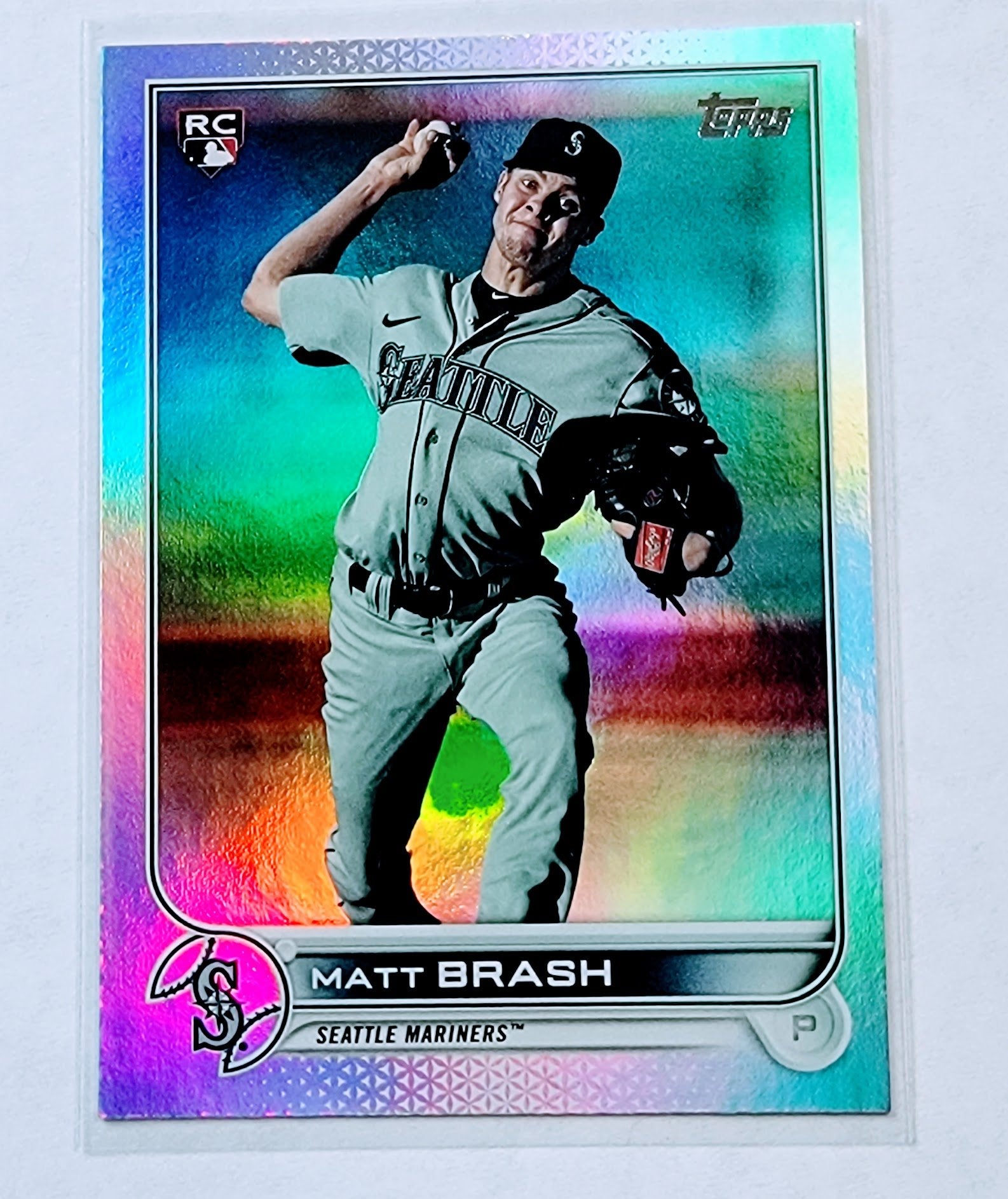 2022 Matt Brash Rookie Foil Refractor Baseball Card AVM1