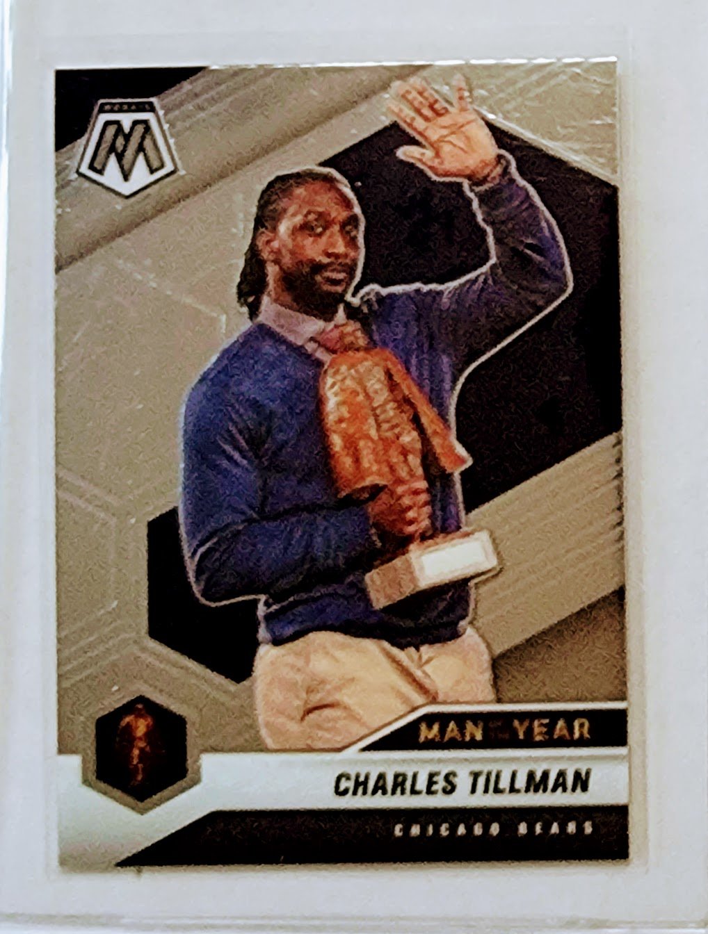 2021 Panini Mosaic Charles Tillman Man of the Year MOY Insert Football Card simple Xclusive Collectibles