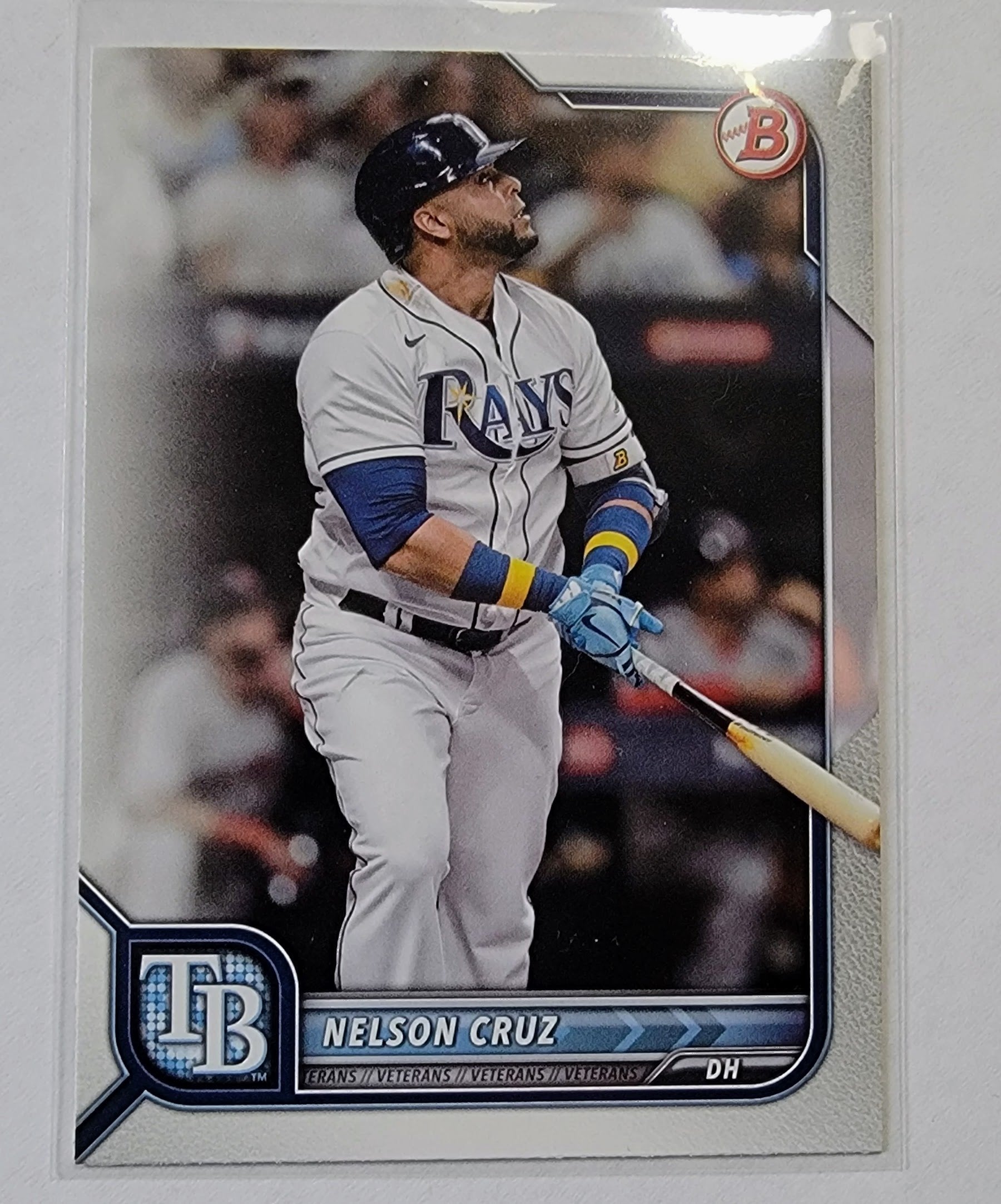 2022 Bowman Nelson Cruz Baseball Card AVM1 simple Xclusive Collectibles