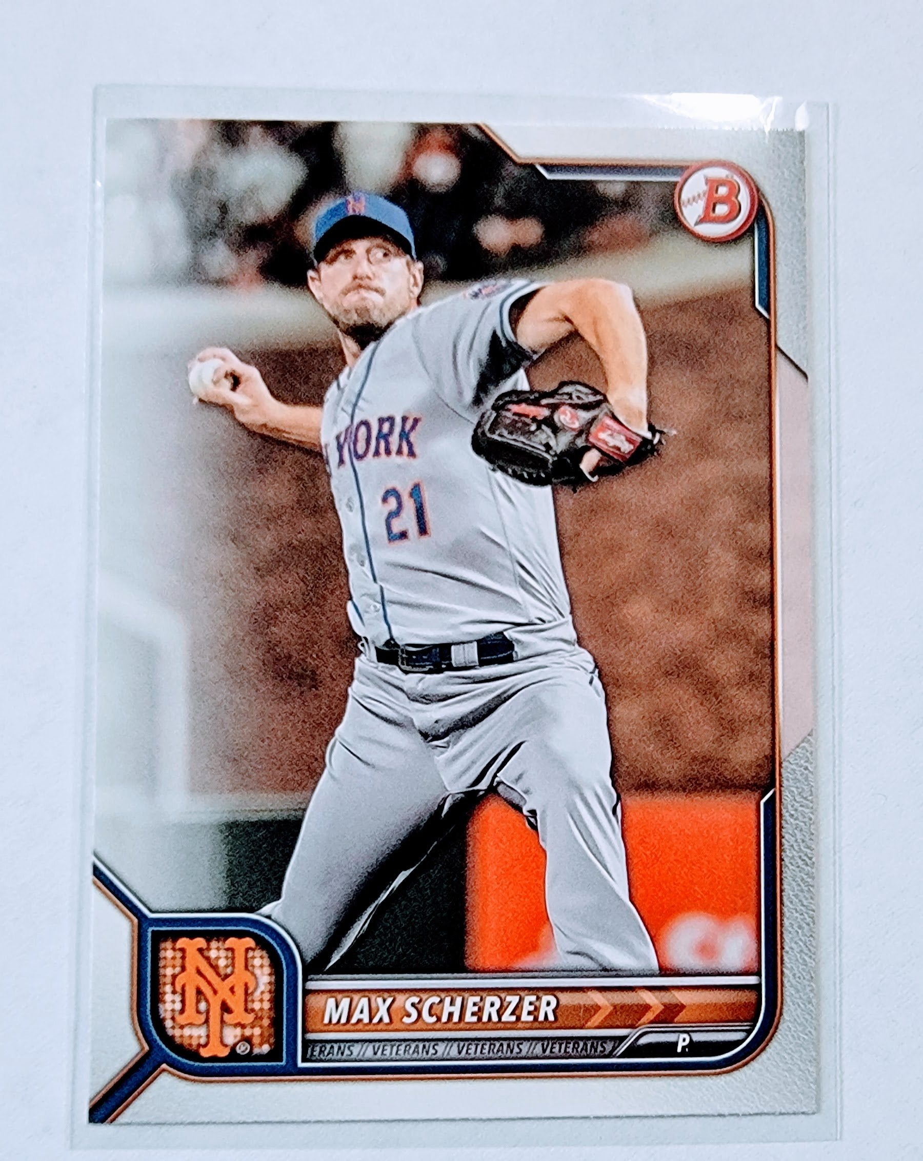 2022 Bowman Max Scherzer Baseball Trading Card AVM1 simple Xclusive Collectibles