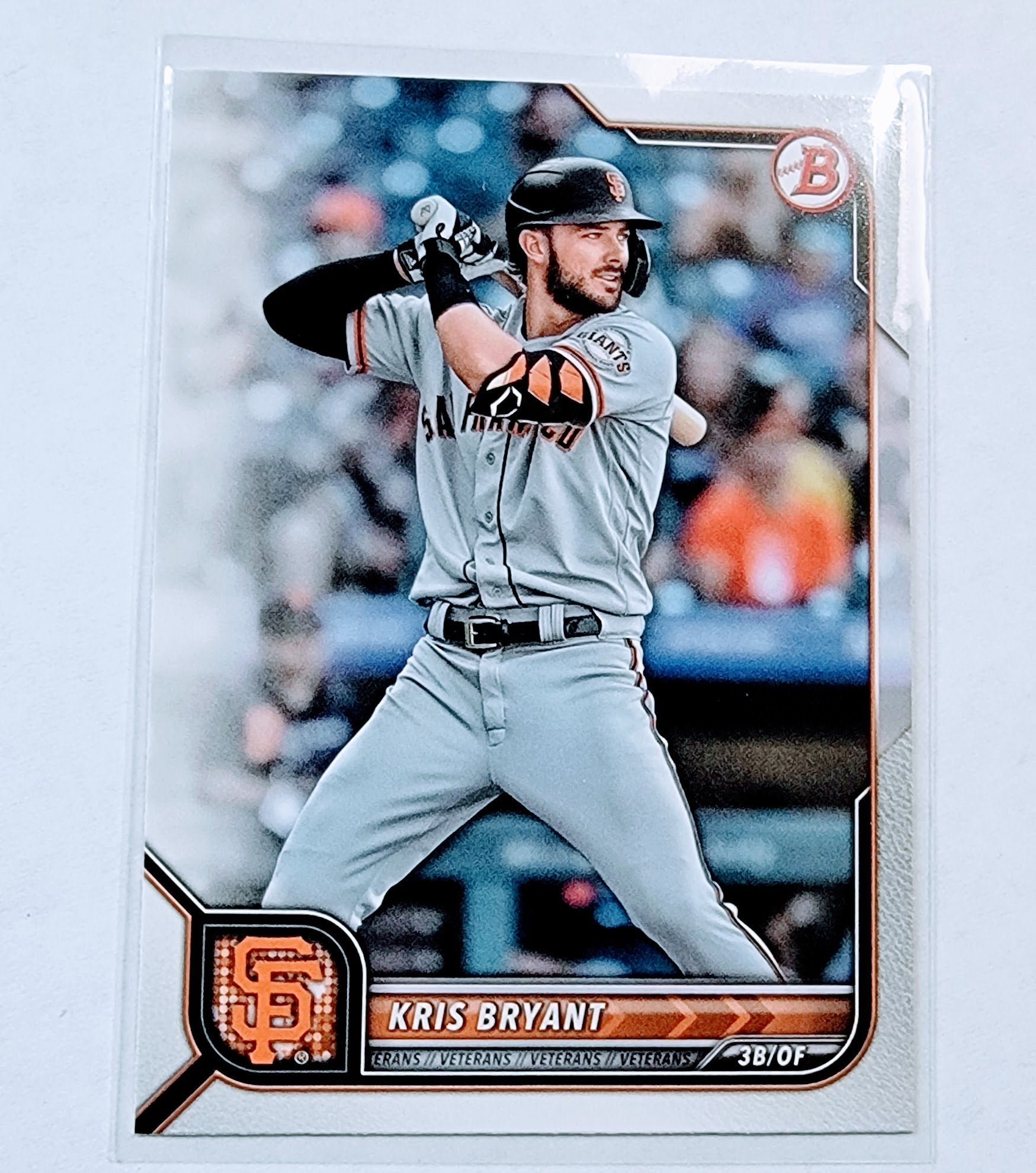 2022 Bowman Kris Bryant Baseball Card AVM1 simple Xclusive Collectibles