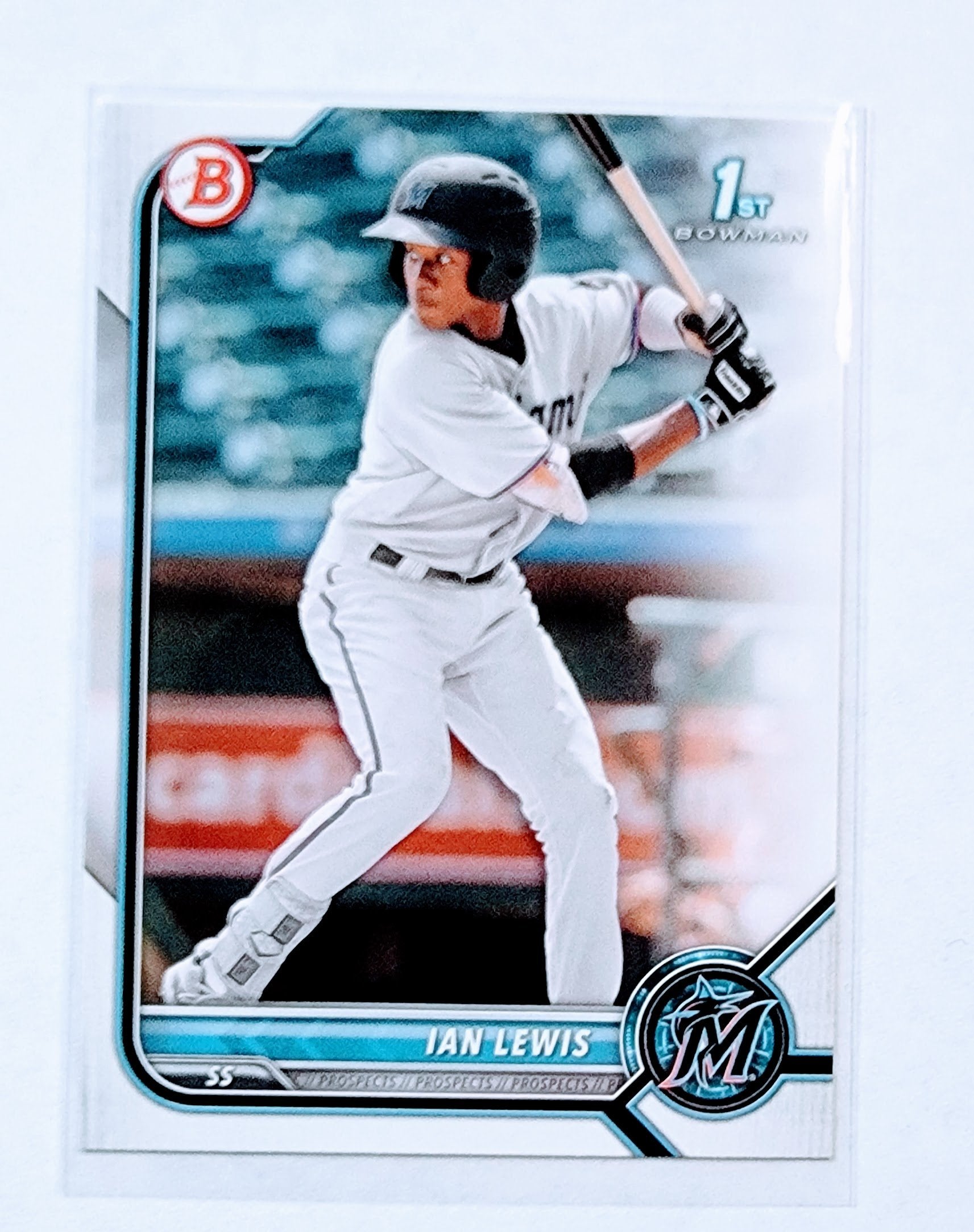 2022 Bowman Ian Lewis 1st on Bowman Baseball Card AVM1 simple Xclusive Collectibles