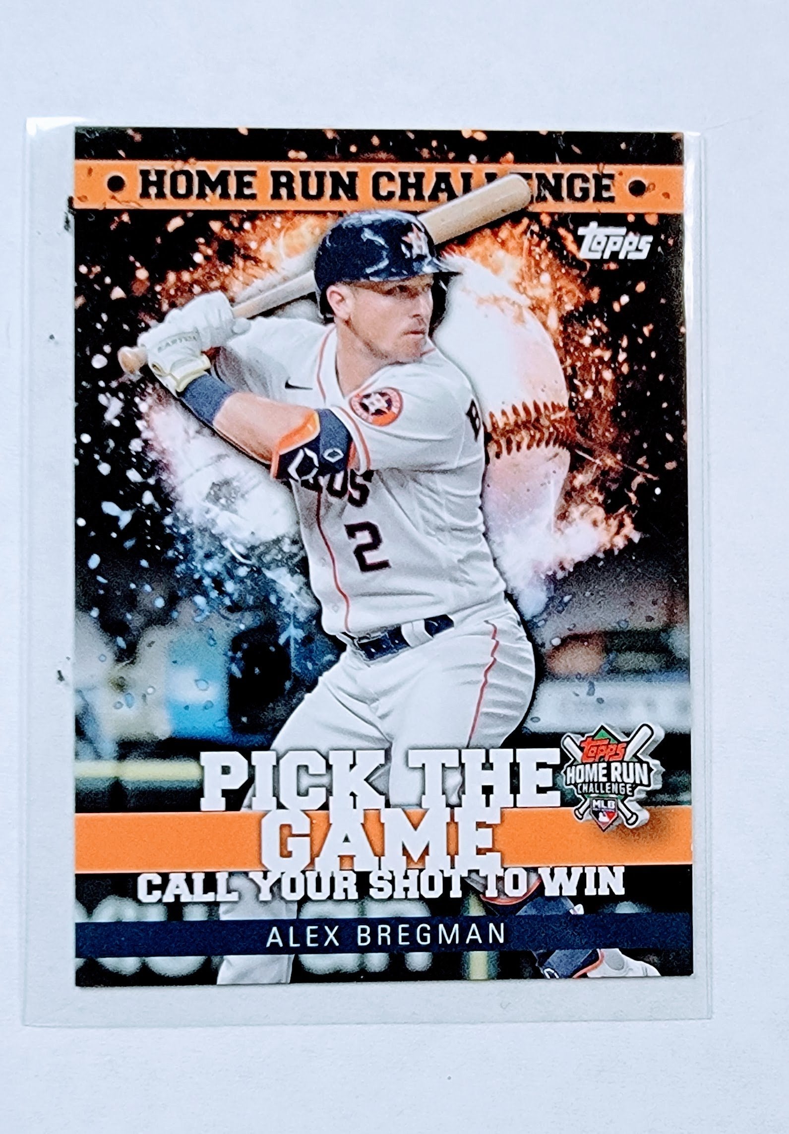 2022 Topps Alex Bregman Homerun Challenge Promo Baseball Card 'Scratched' AVM1 simple Xclusive Collectibles
