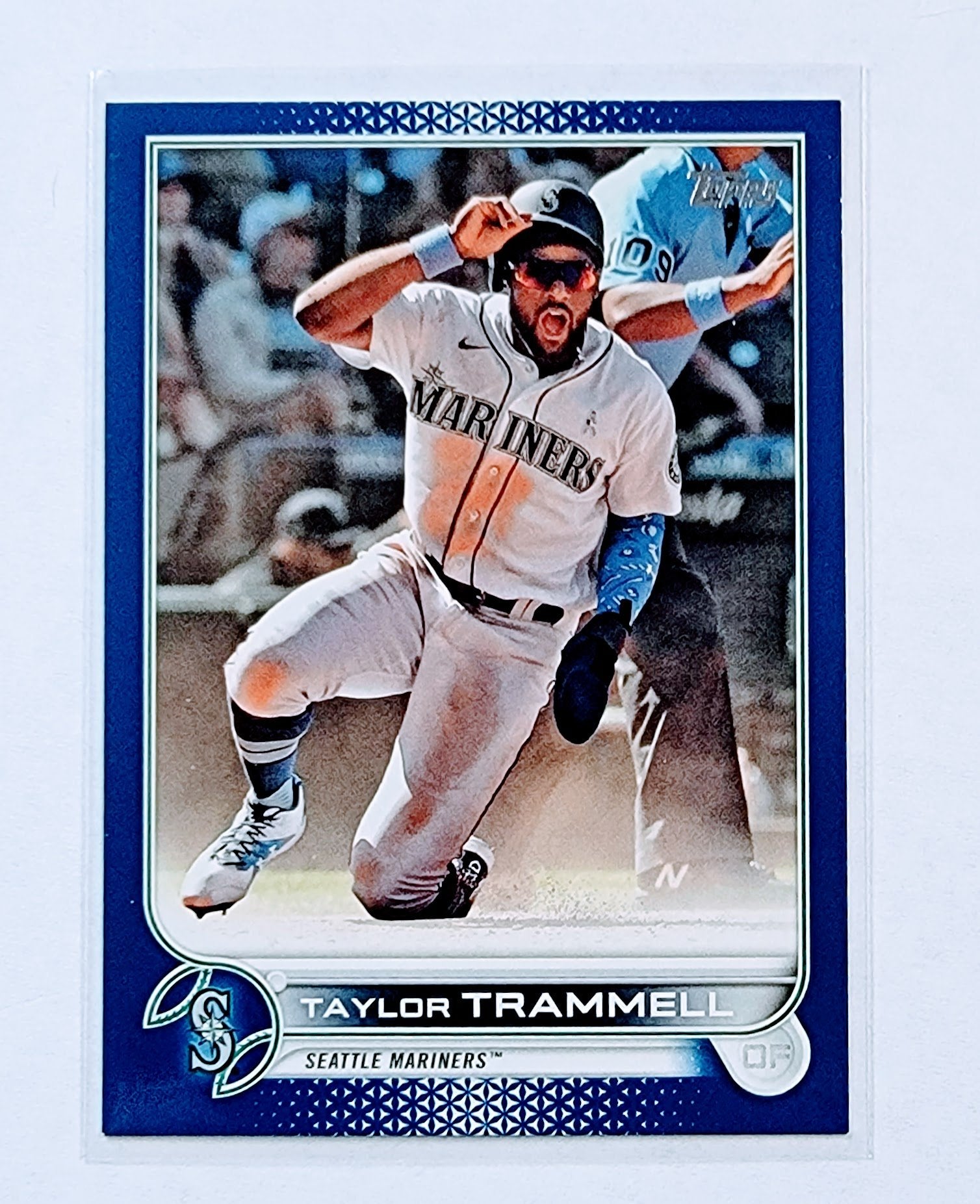 2022 Topps Taylor Trammel Blue Border Baseball Card AVM1 simple Xclusive Collectibles