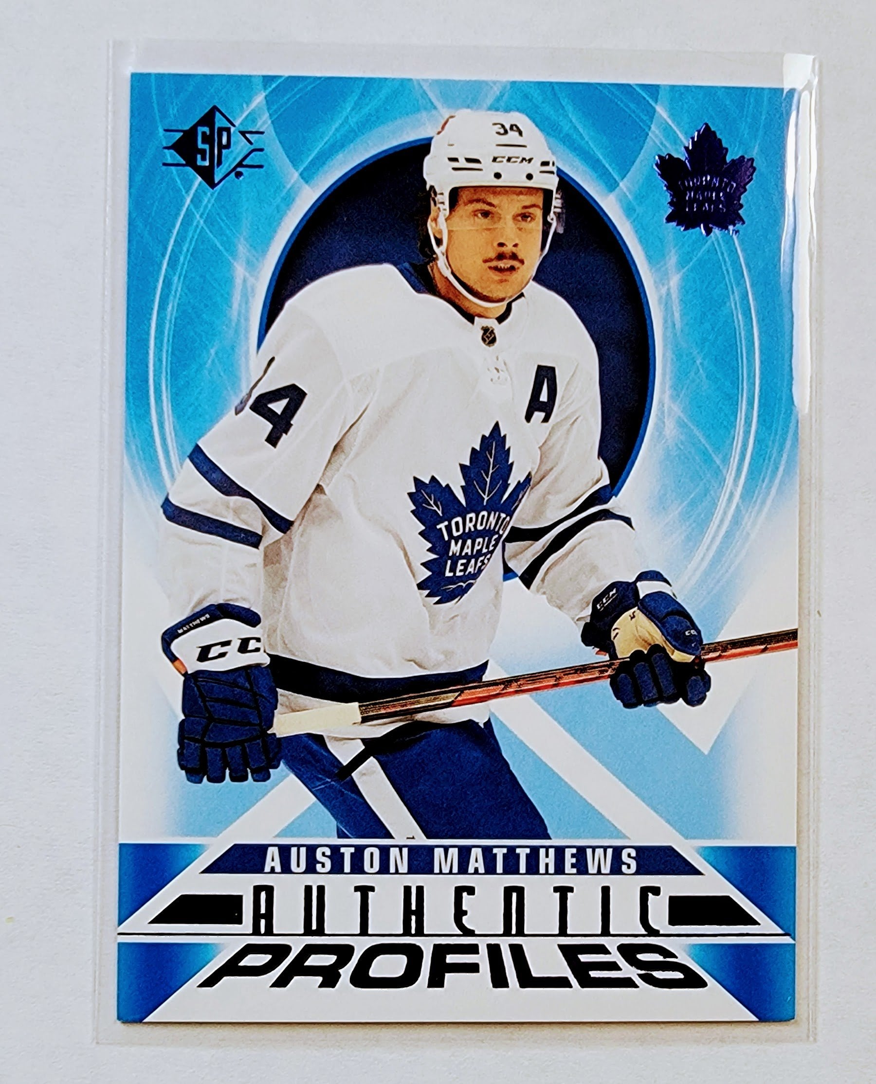 2020-21 SP Authentic Profiles Blue Auston Matthews Toronto Maple