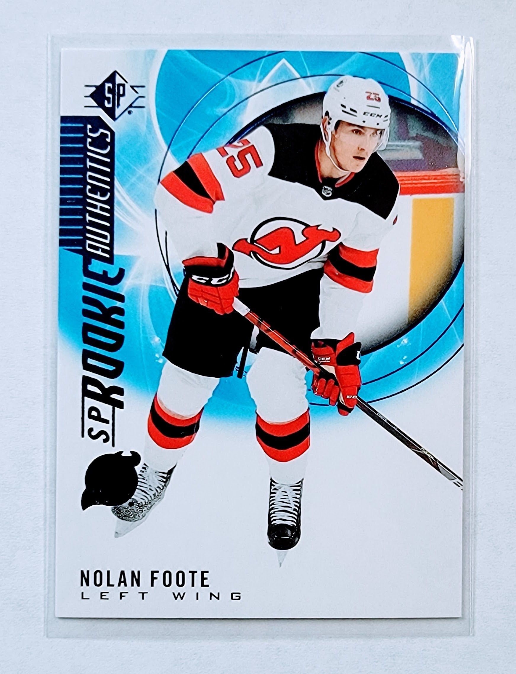 2020-21 SP Authentic Profiles Nolan Foote Rookie Authentics Hockey Card AVM1 simple Xclusive Collectibles
