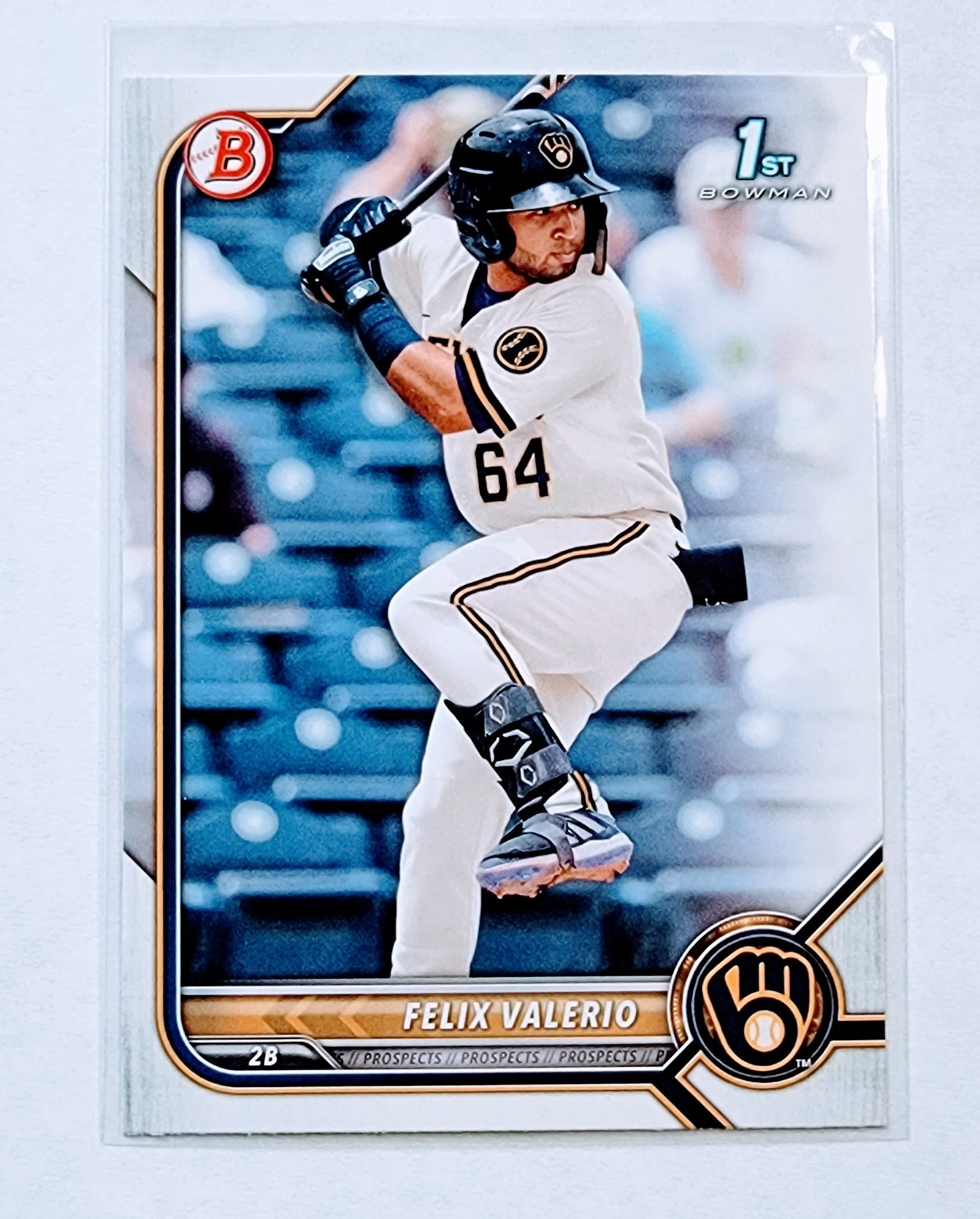 2022 Bowman Felix Valerio 1st on Bowman Baseball Card AVM1 simple Xclusive Collectibles