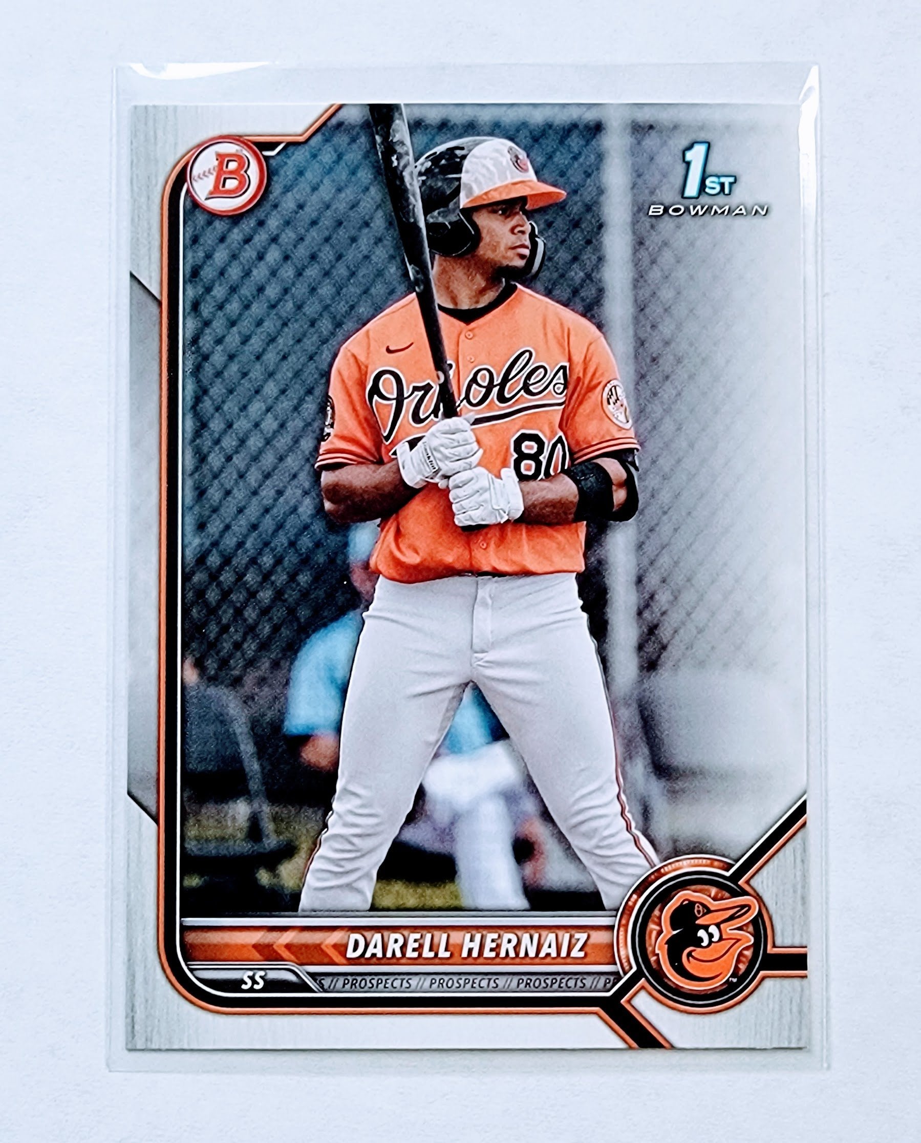 2022 Bowman Darell Hernaiz 1st on Bowman Baseball Card AVM1 simple Xclusive Collectibles