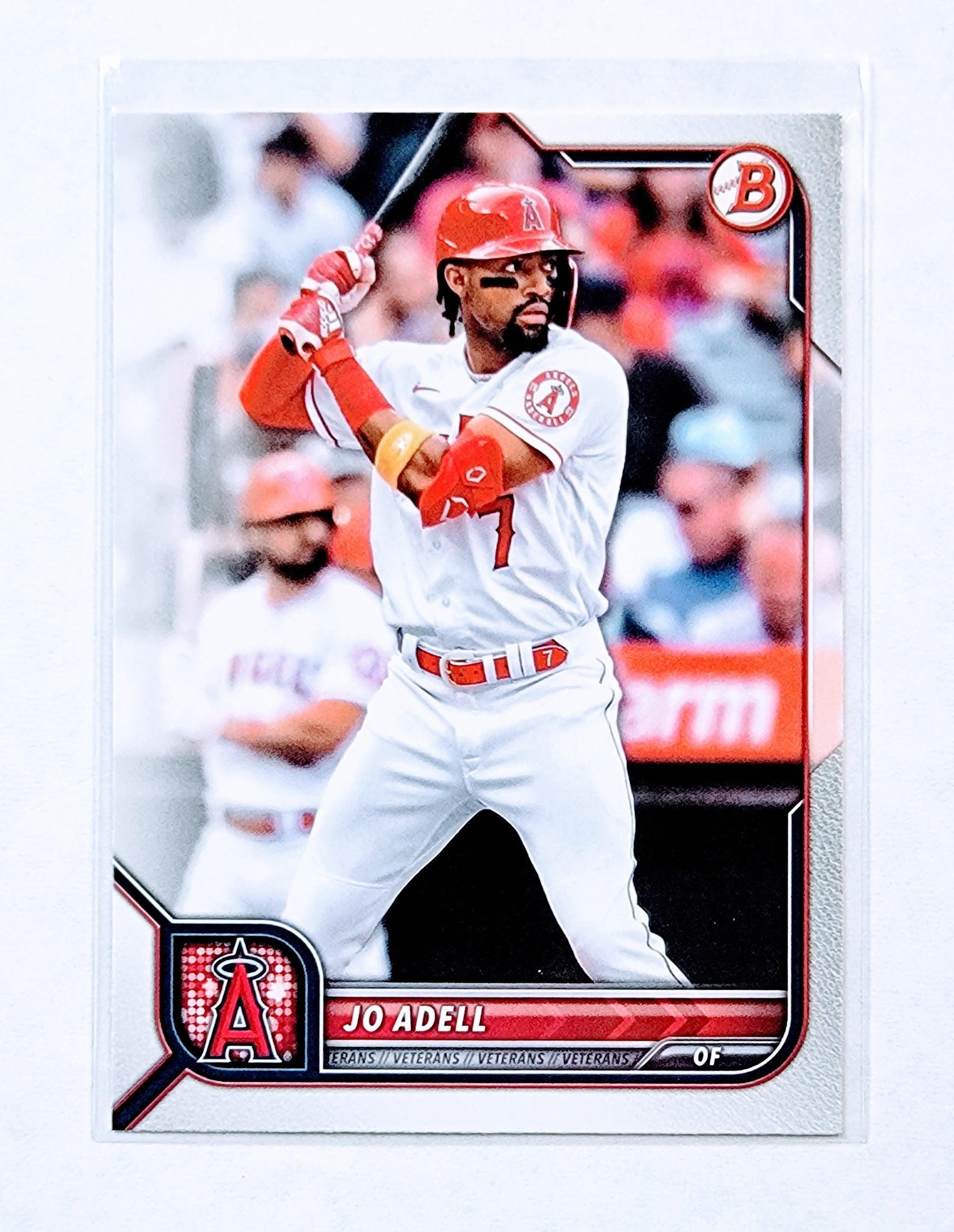 2022 Bowman Joe Adell Baseball Card AVM1 simple Xclusive Collectibles