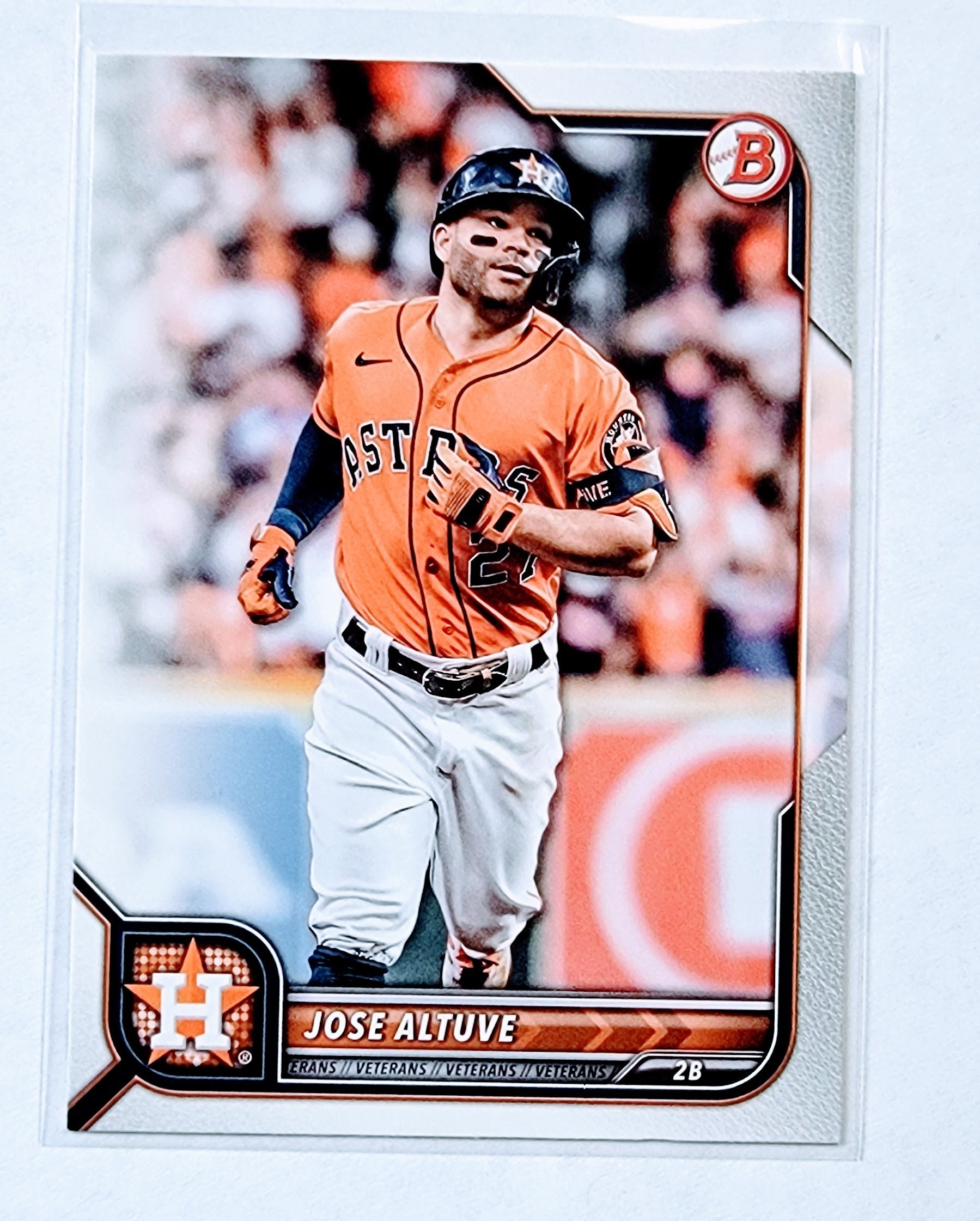 2022 Bowman Jose Altuve Baseball Card AVM1 simple Xclusive Collectibles