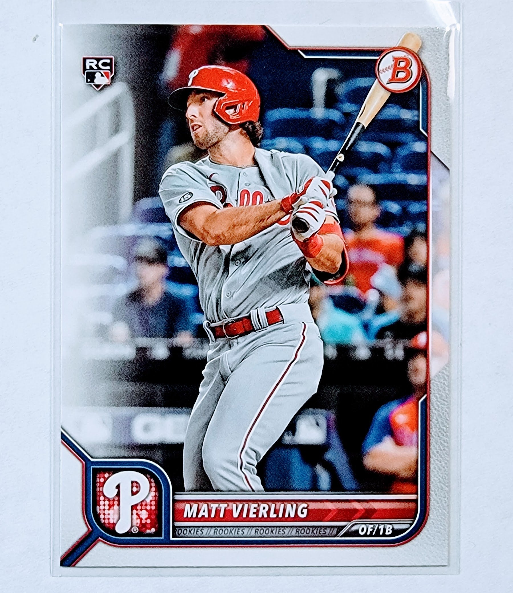 2022 Bowman Matt Vierling Rookie Baseball Card AVM1 simple Xclusive Collectibles