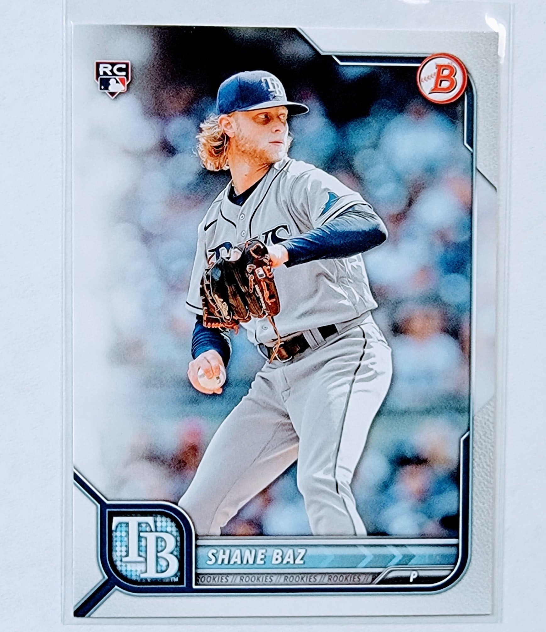 2022 Bowman Shane Baz Rookie Baseball Card AVM1 simple Xclusive Collectibles