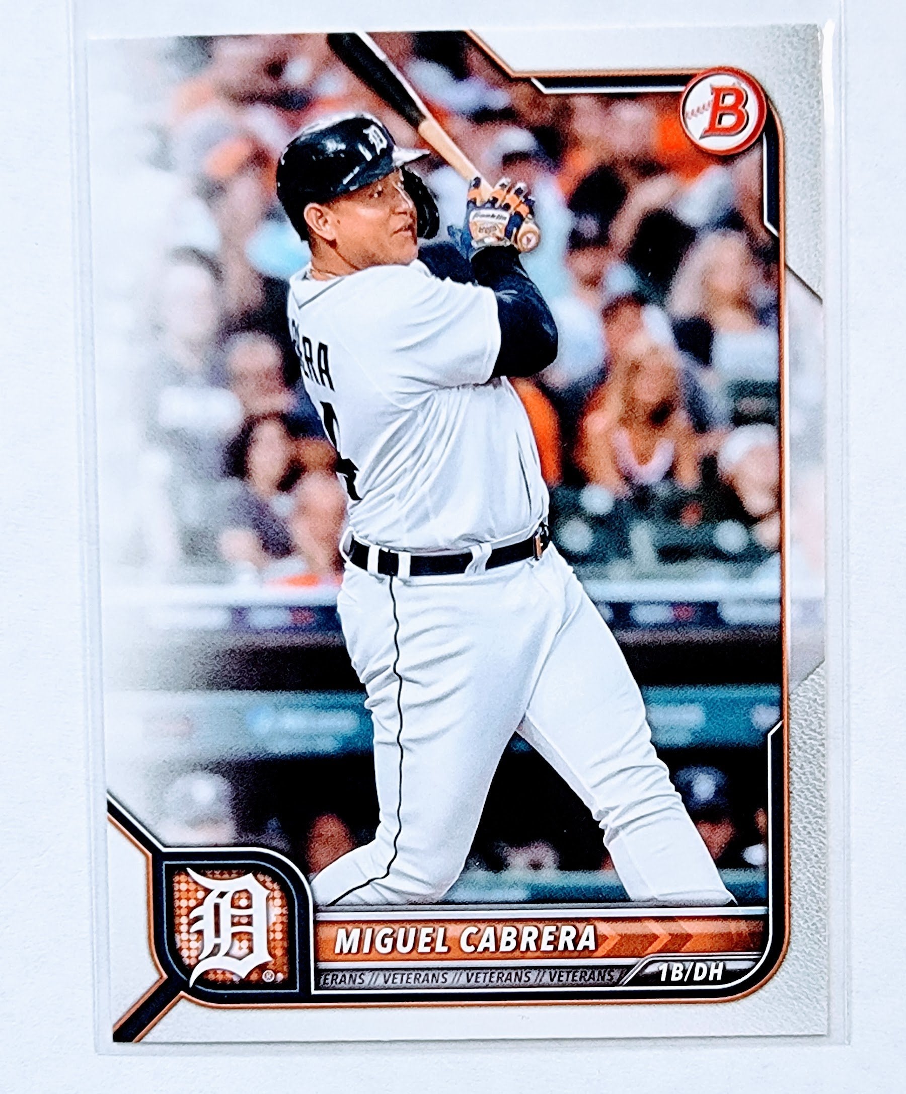 2022 Bowman Miguel Cabrera Baseball Card AVM1 simple Xclusive Collectibles