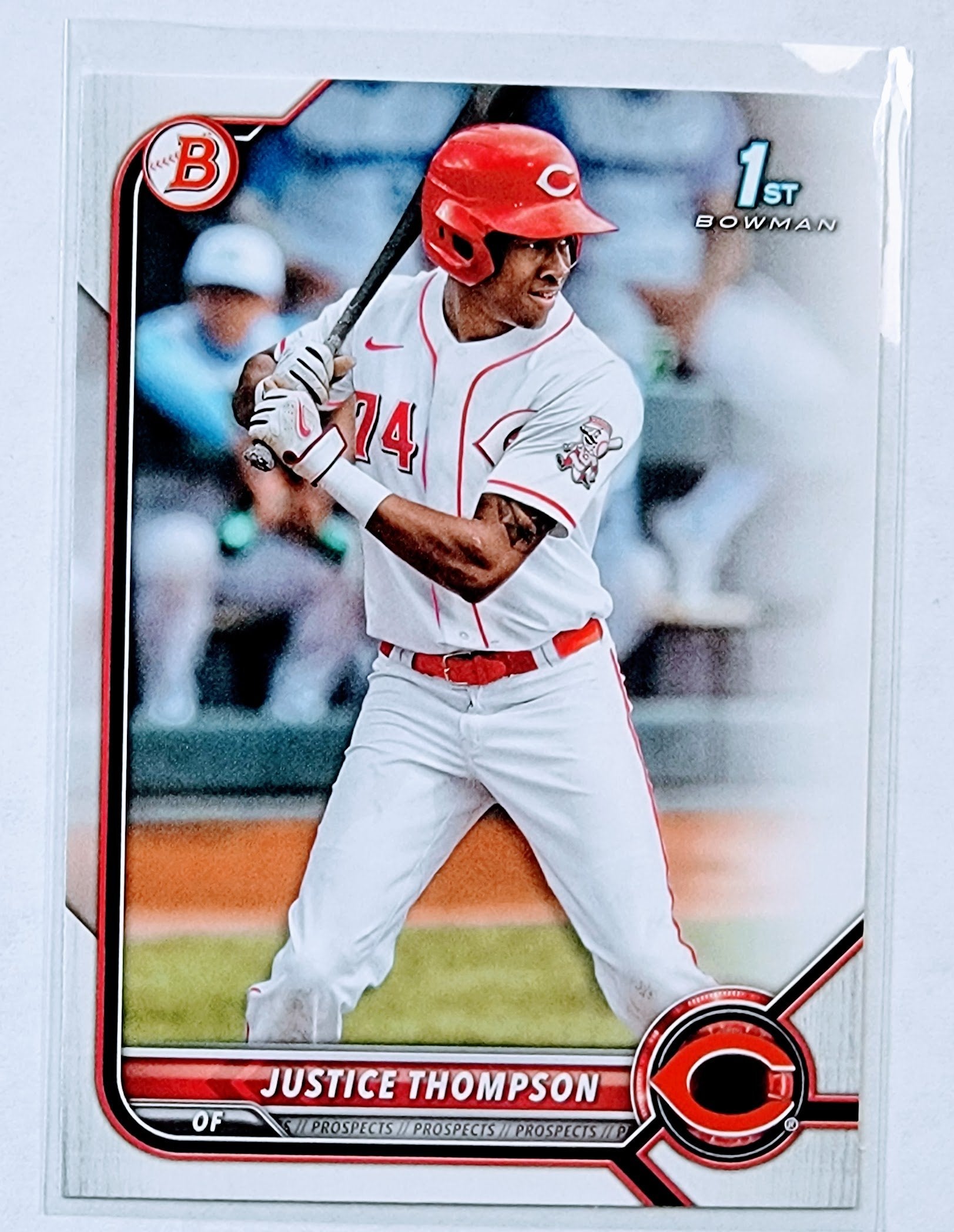 2022 Bowman Justice Thompson 1st on Bowman Baseball Card AVM1 simple Xclusive Collectibles