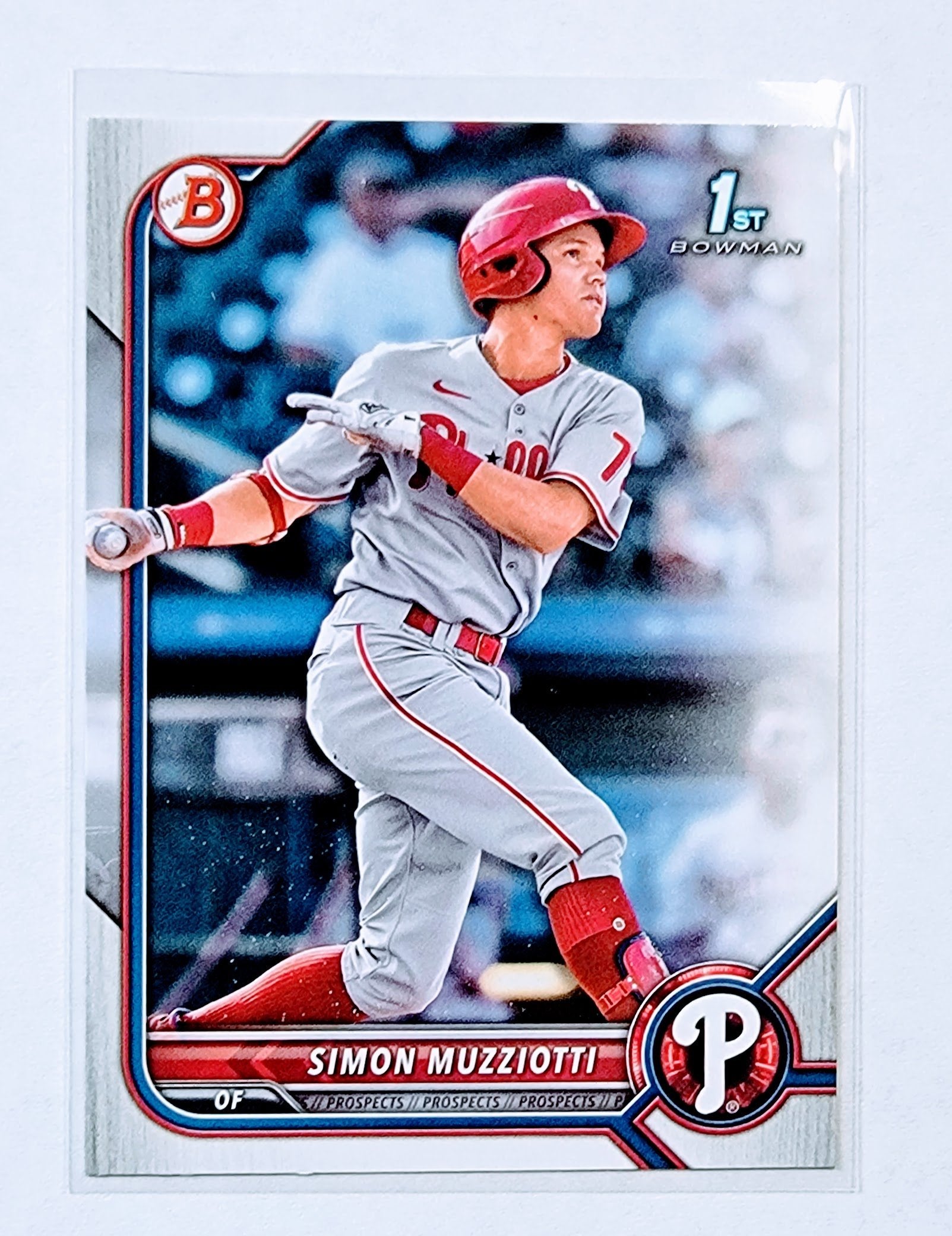 2022 Bowman Simon Muzziotti 1st on Bowman Baseball Card AVM1 simple Xclusive Collectibles