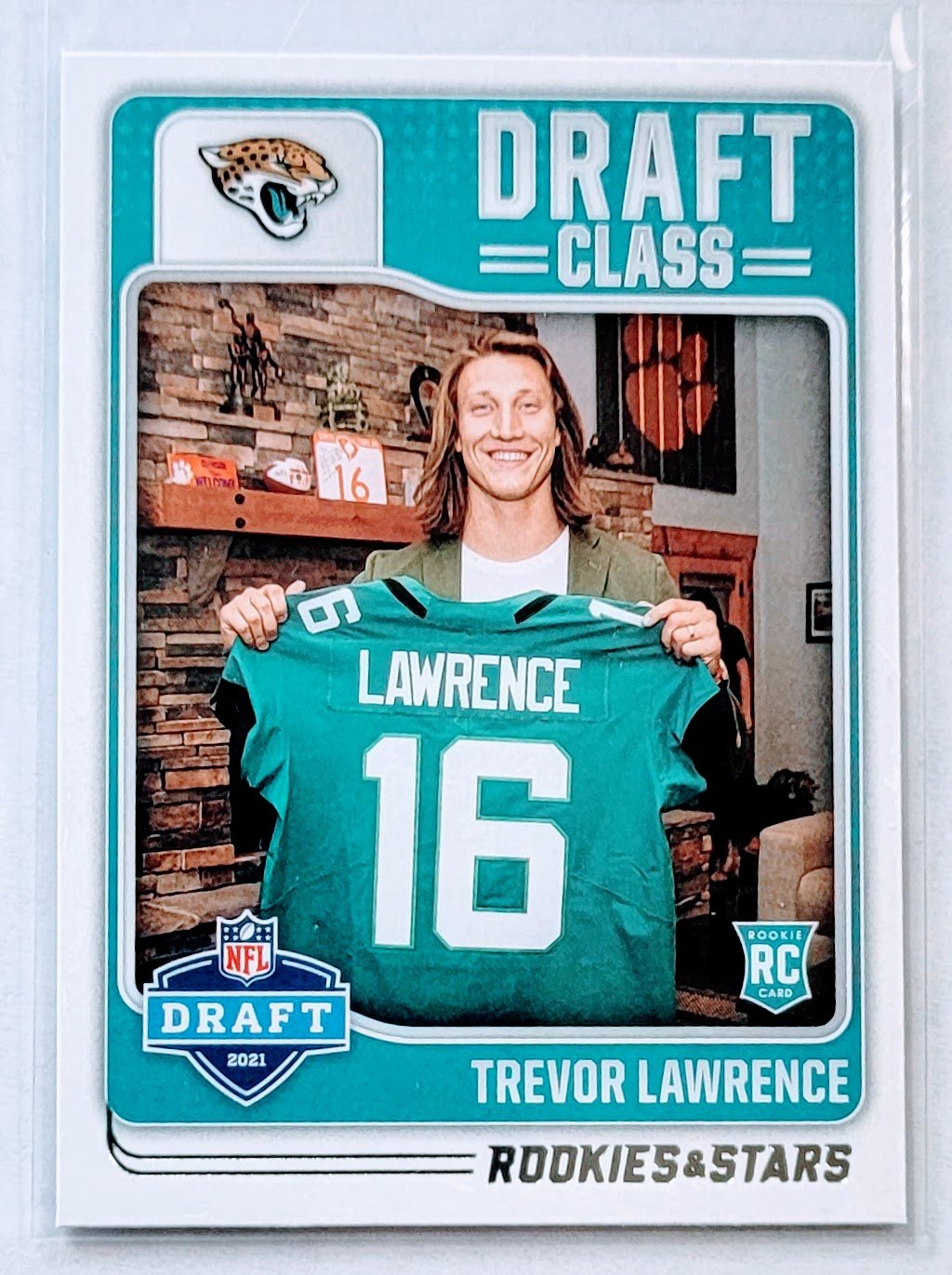 2021 Panini Rookies and Stars Trevor Lawrence Draft Class Rookie Football Card AVM1 simple Xclusive Collectibles