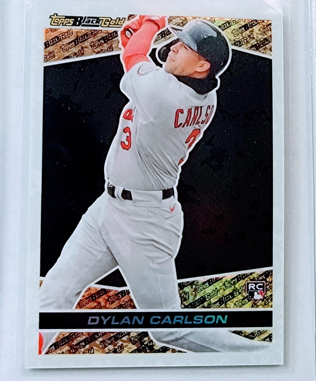 2021 Topps Update Dylan Carlson Black Gold Rookie Baseball Card simple Xclusive Collectibles